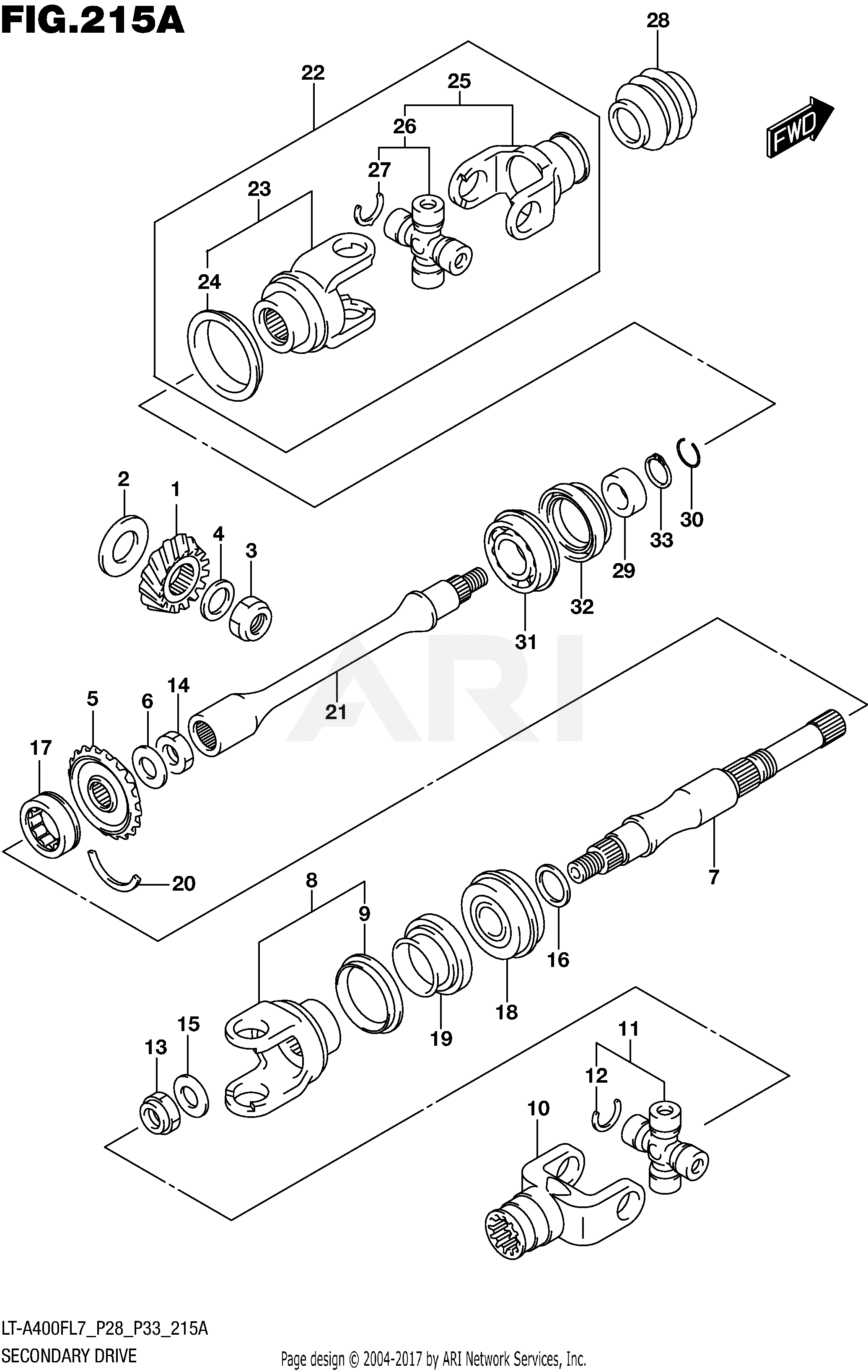 SECONDARY DRIVE (LT-A400FL7 P28)