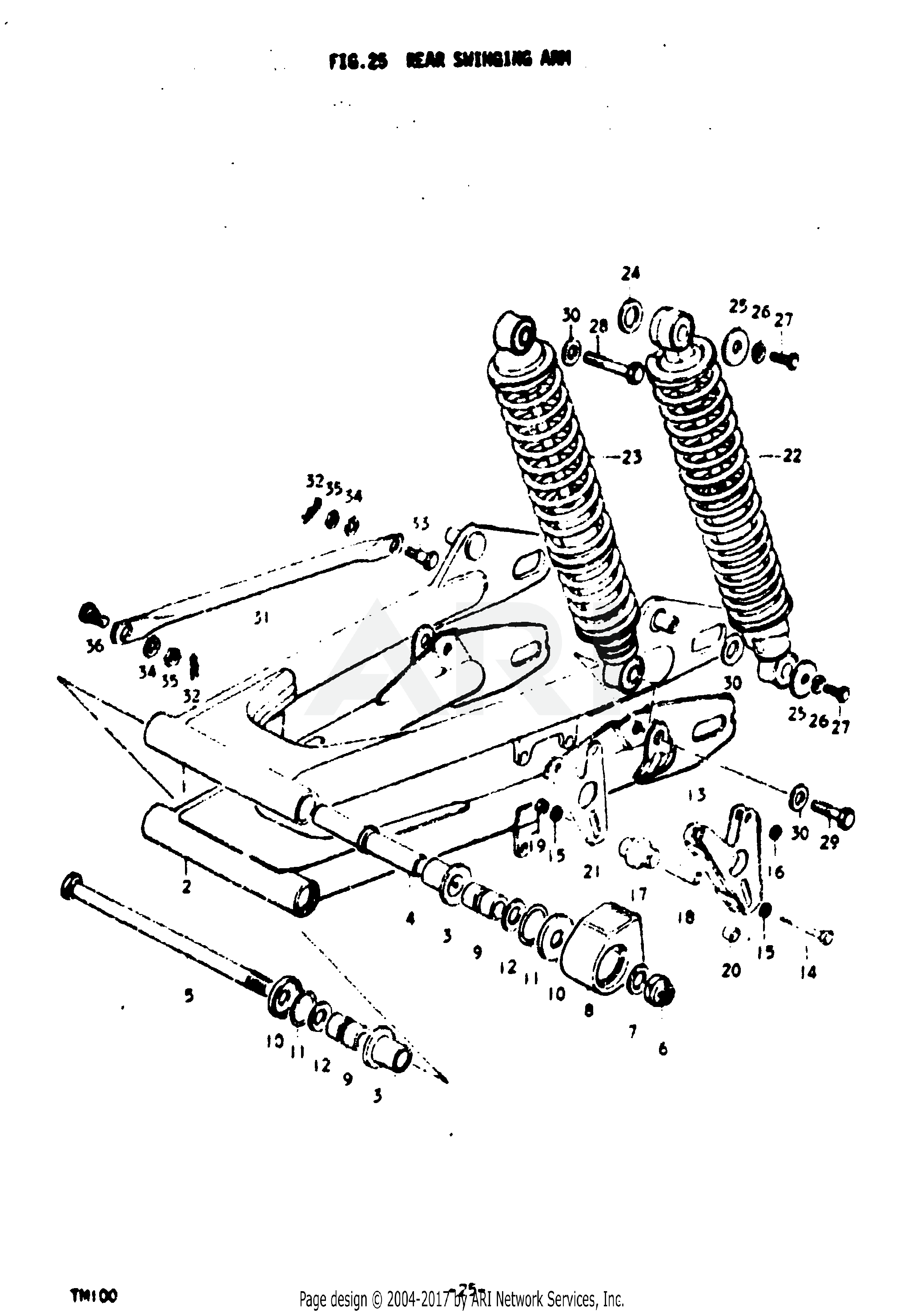 REAR SWINGING ARM