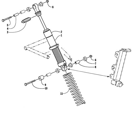 FRONT SUSPENSION SHOCK ABSORBER ASSEMBLY