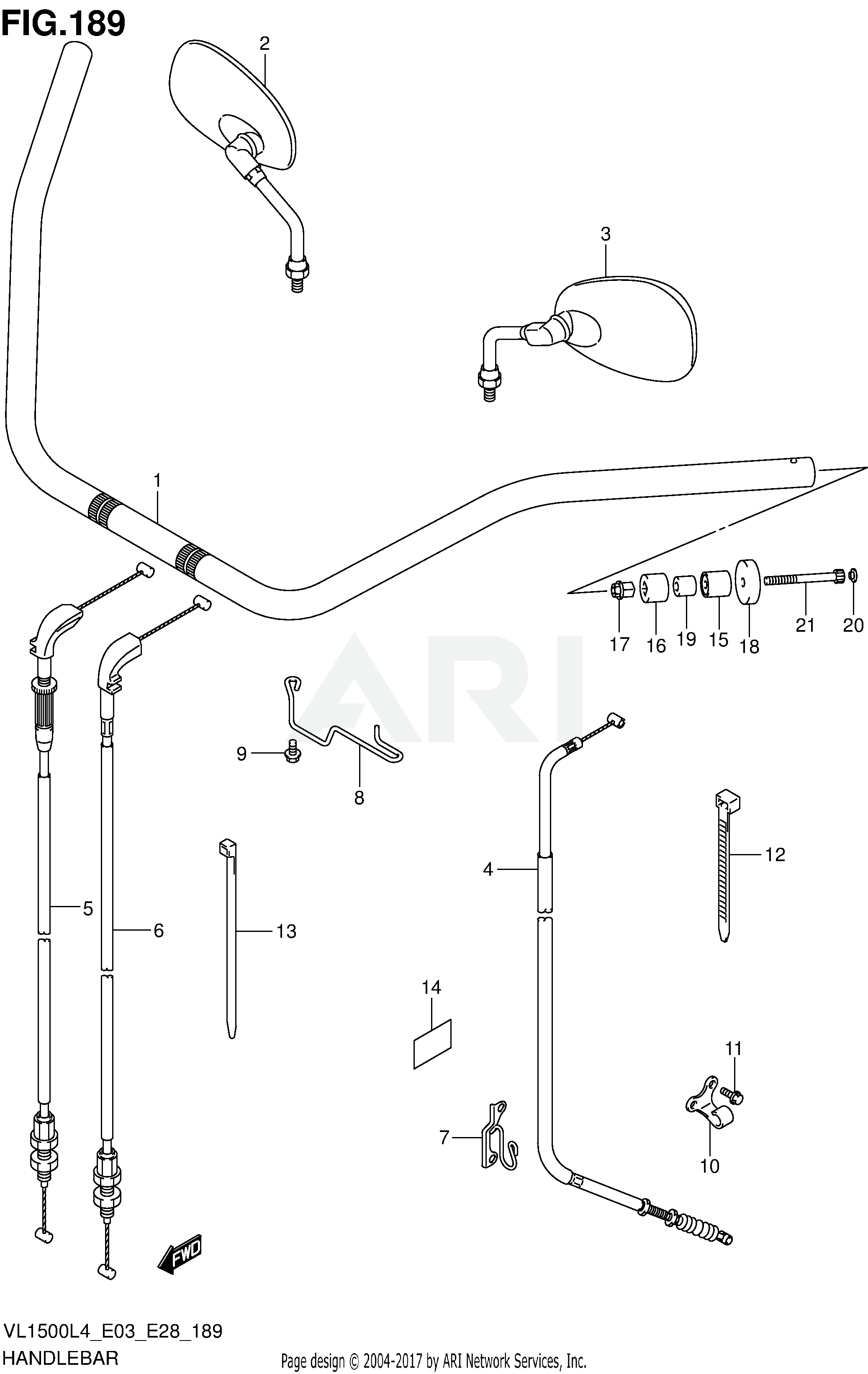 HANDLEBAR (VL1500BL4 E28)