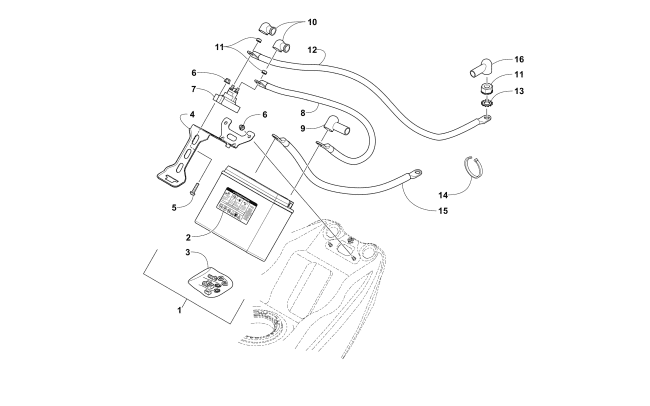 BATTERY AND TRAY ASSEMBLY