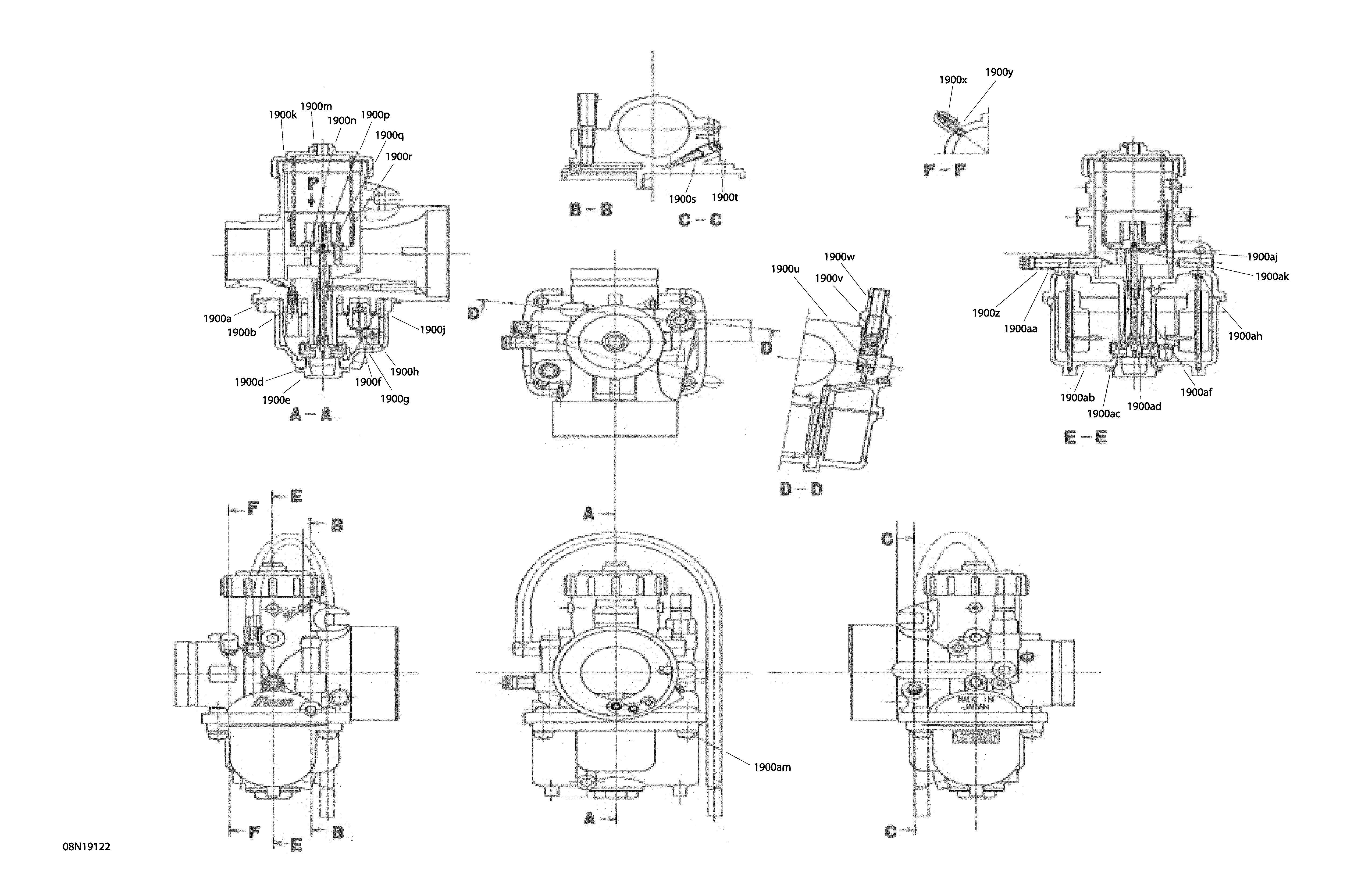 Engine - 550F - Carburator