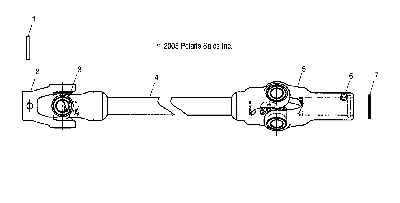 PROP SHAFT, FRONT (4X4) - R06RD50AA (4999202119920211B10)