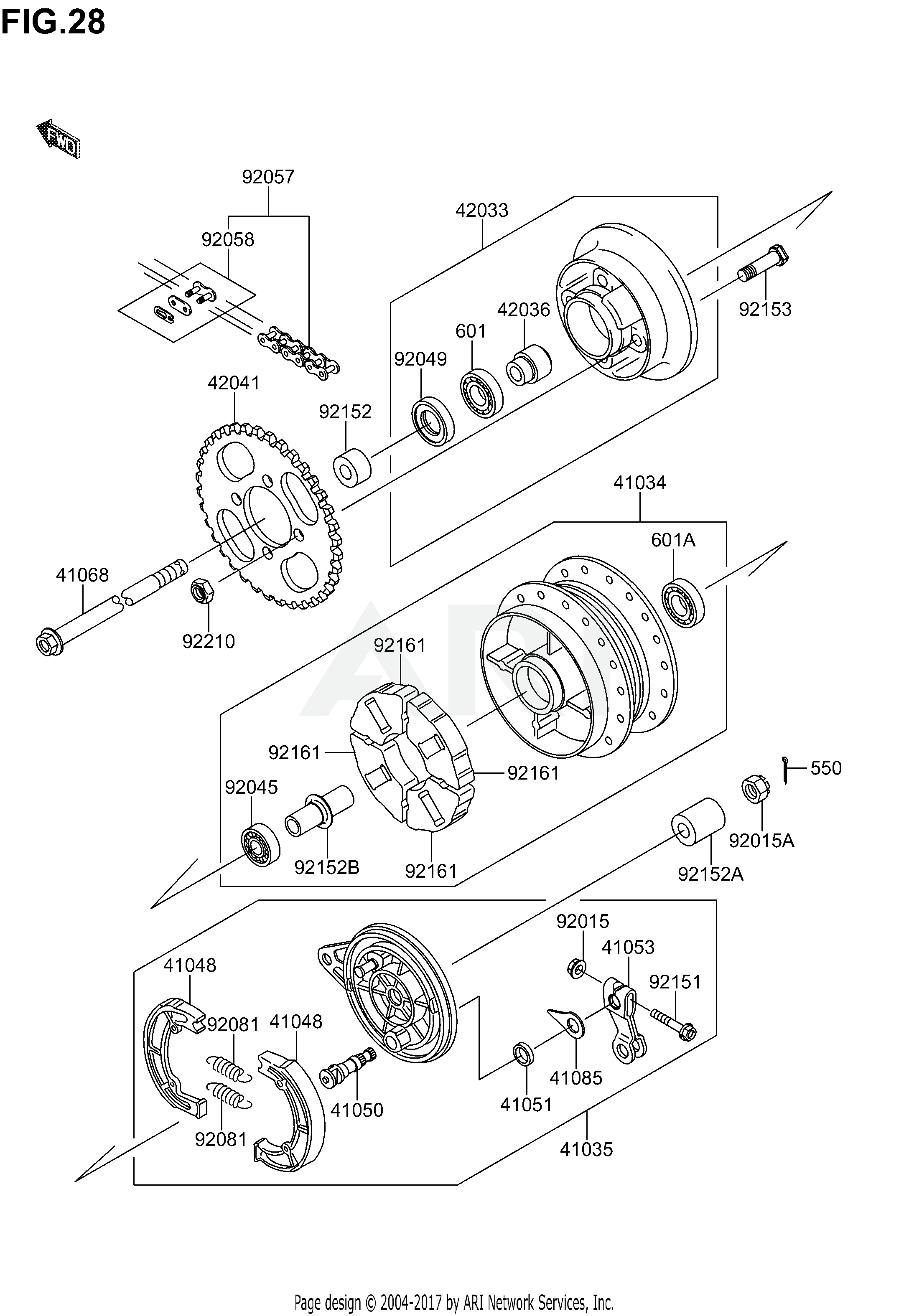 REAR HUB(DR-Z110 K3/K4)