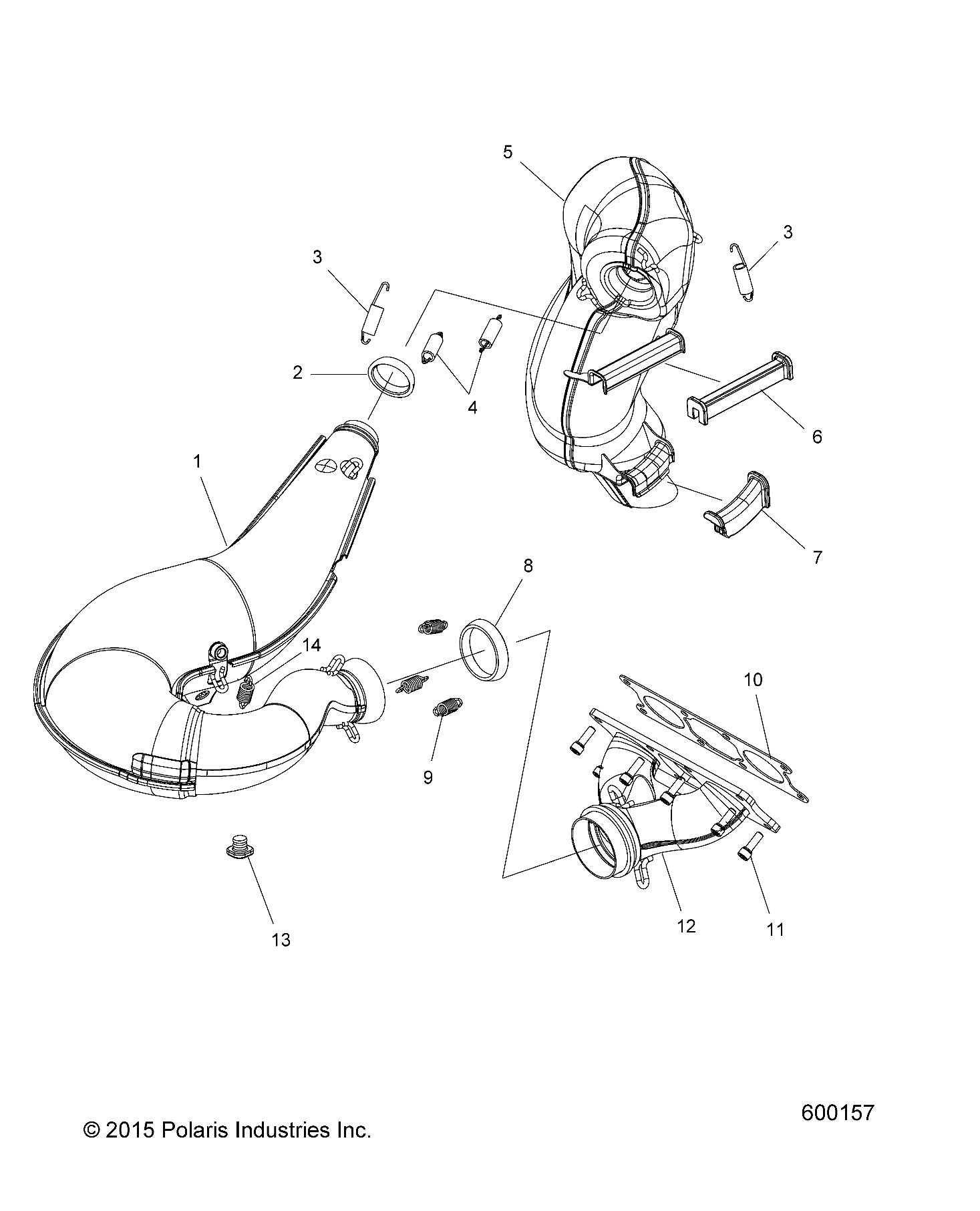 ENGINE, EXHAUST - S20CBA6GSL (600157)