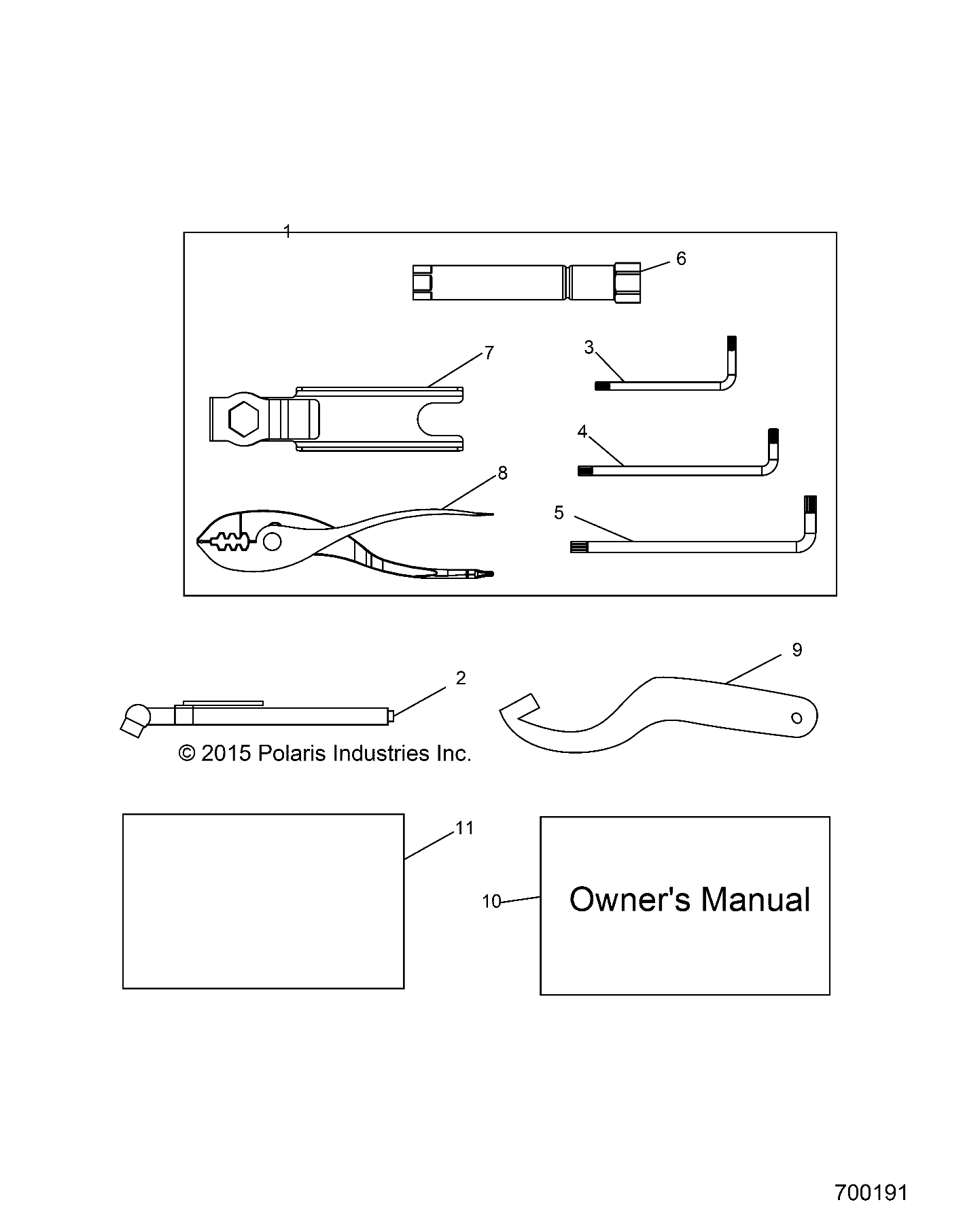 REFERENCES, TOOL KIT and OWNERS MANUALS - R19RME57D7 (700191)