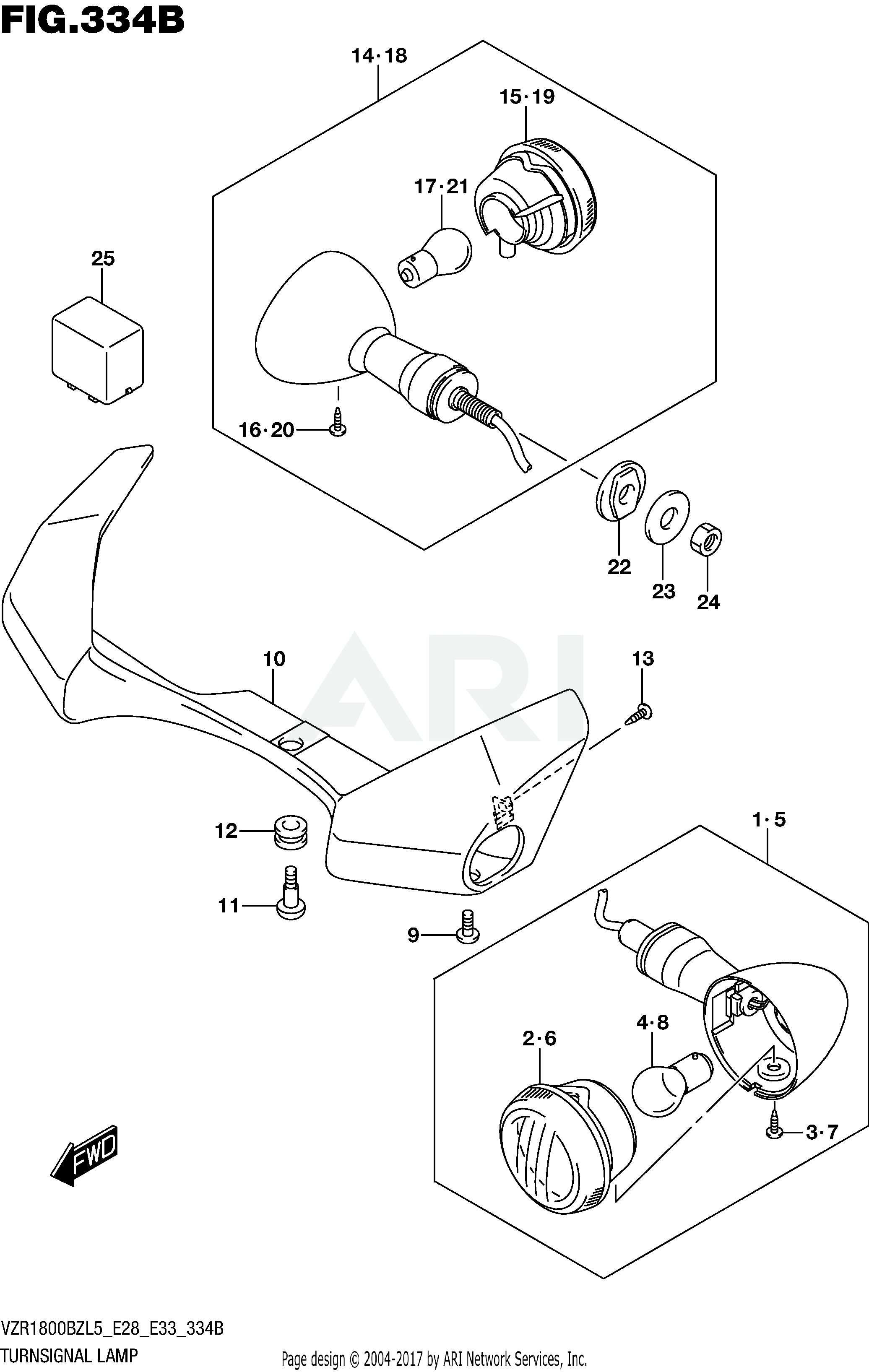 TURNSIGNAL LAMP (VZR1800BZL5 E33)