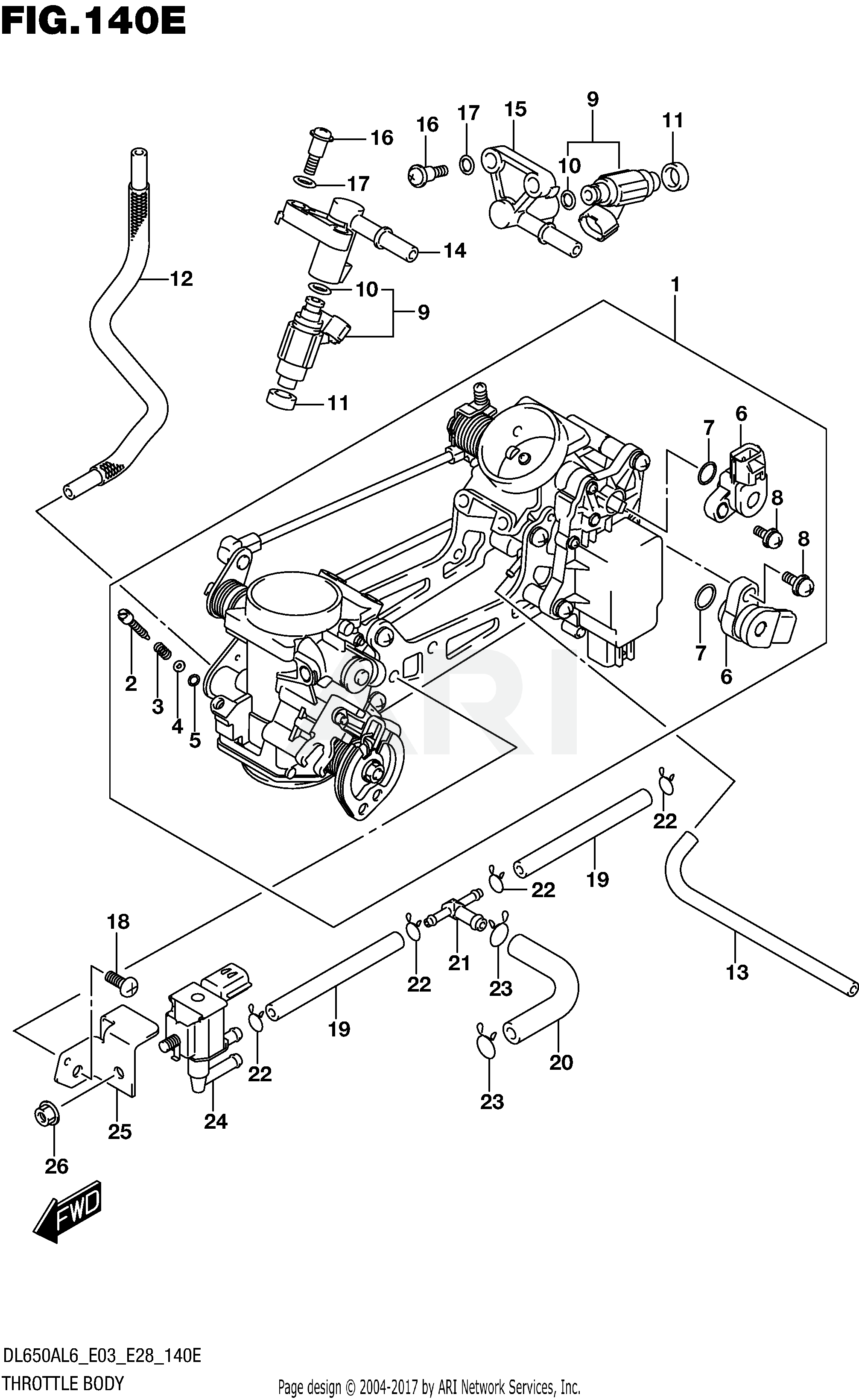 THROTTLE BODY (DL650XAL6 E33)