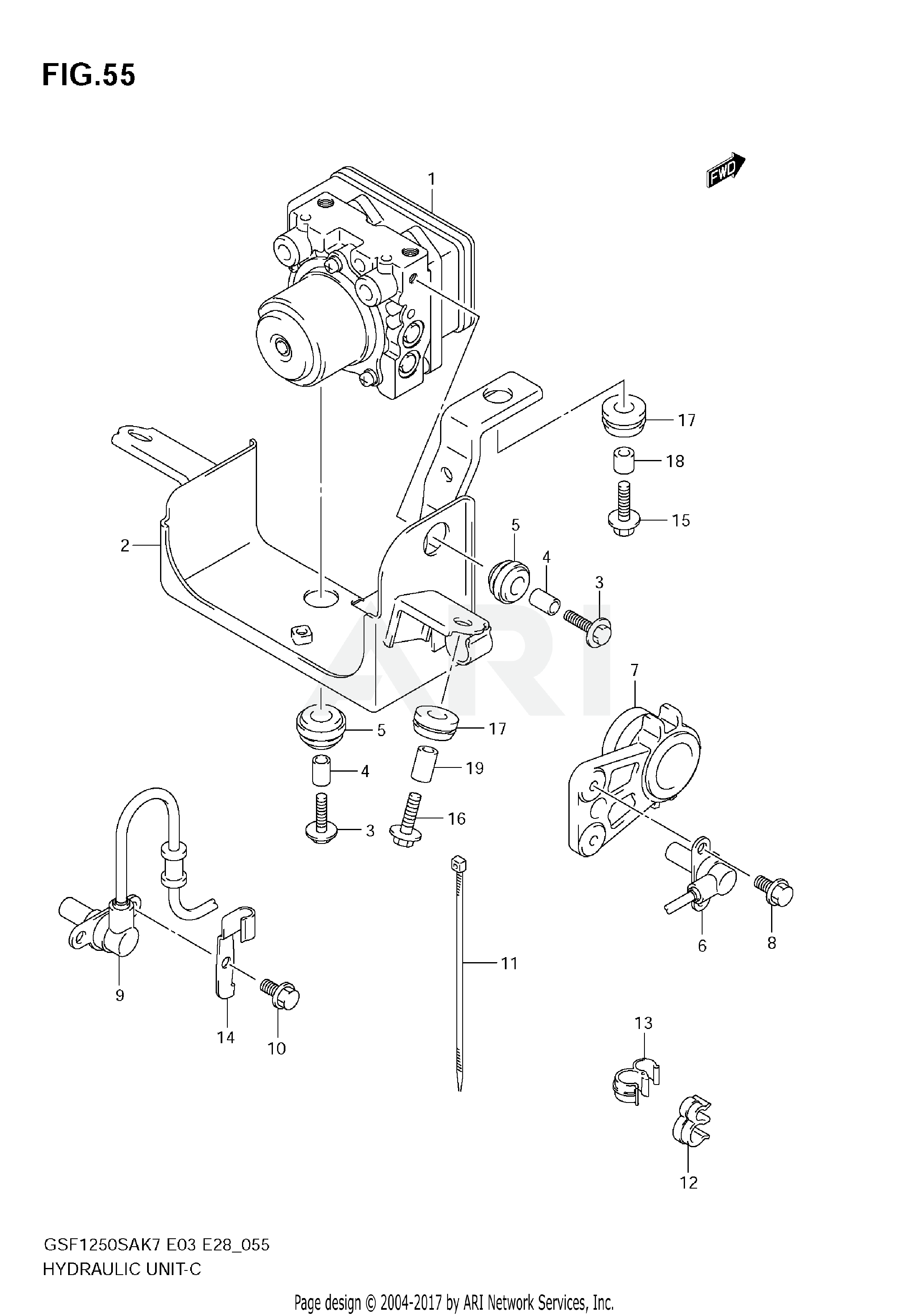 HYDRAULIC UNIT (GSF1250SAK7/SAK8/SAK9)