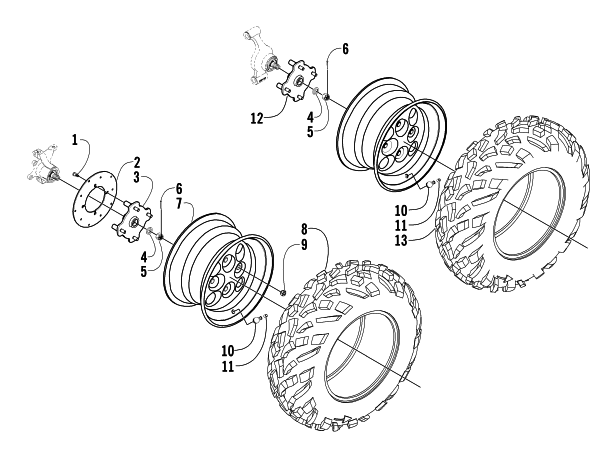 WHEEL AND TIRE ASSEMBLY