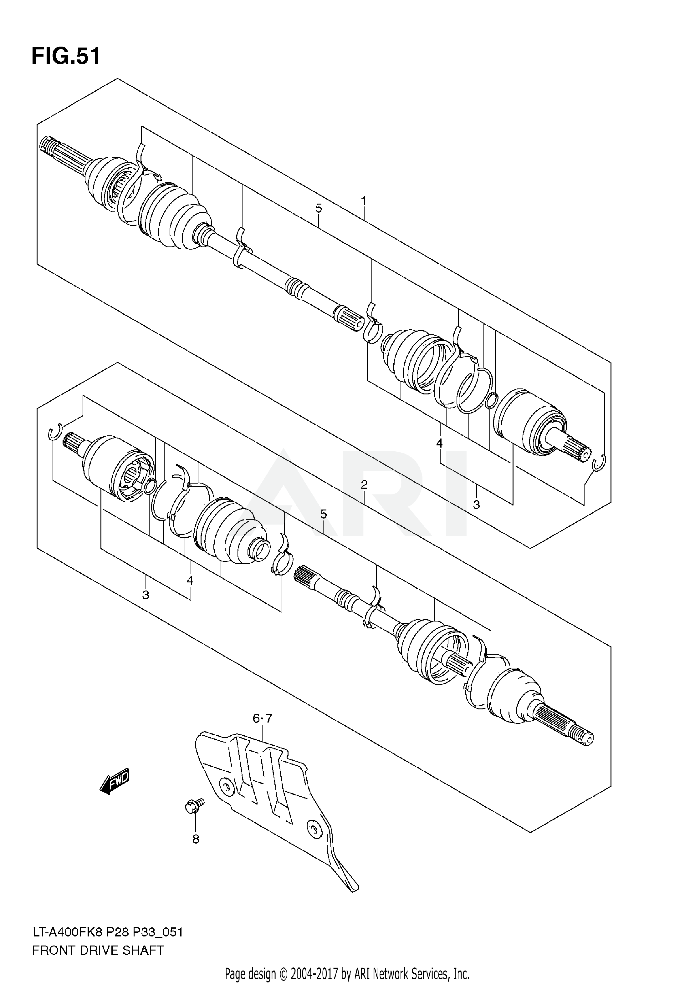 FRONT DRIVE SHAFT