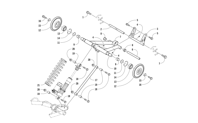 REAR SUSPENSION REAR ARM ASSEMBLY