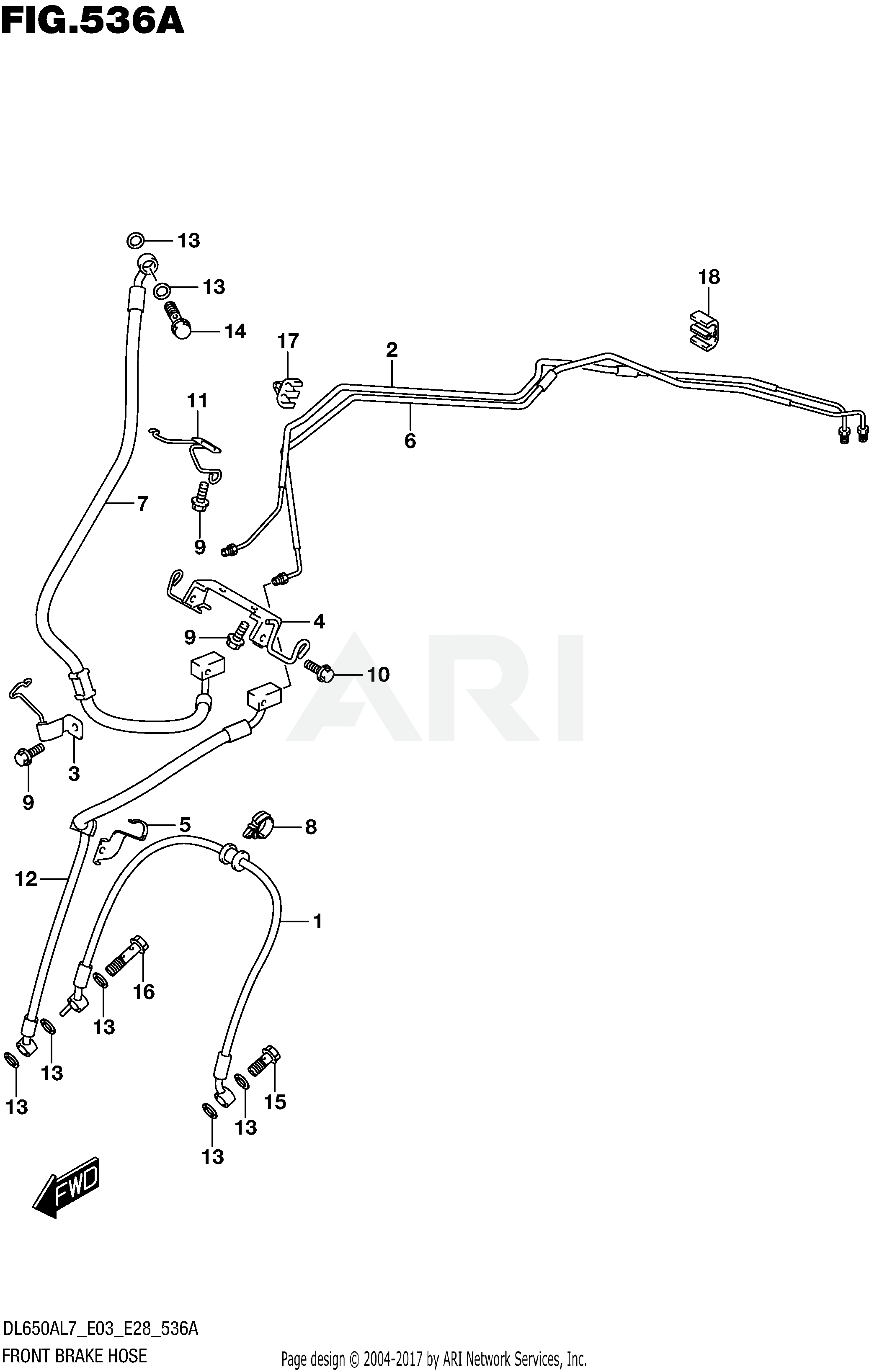 FRONT BRAKE HOSE