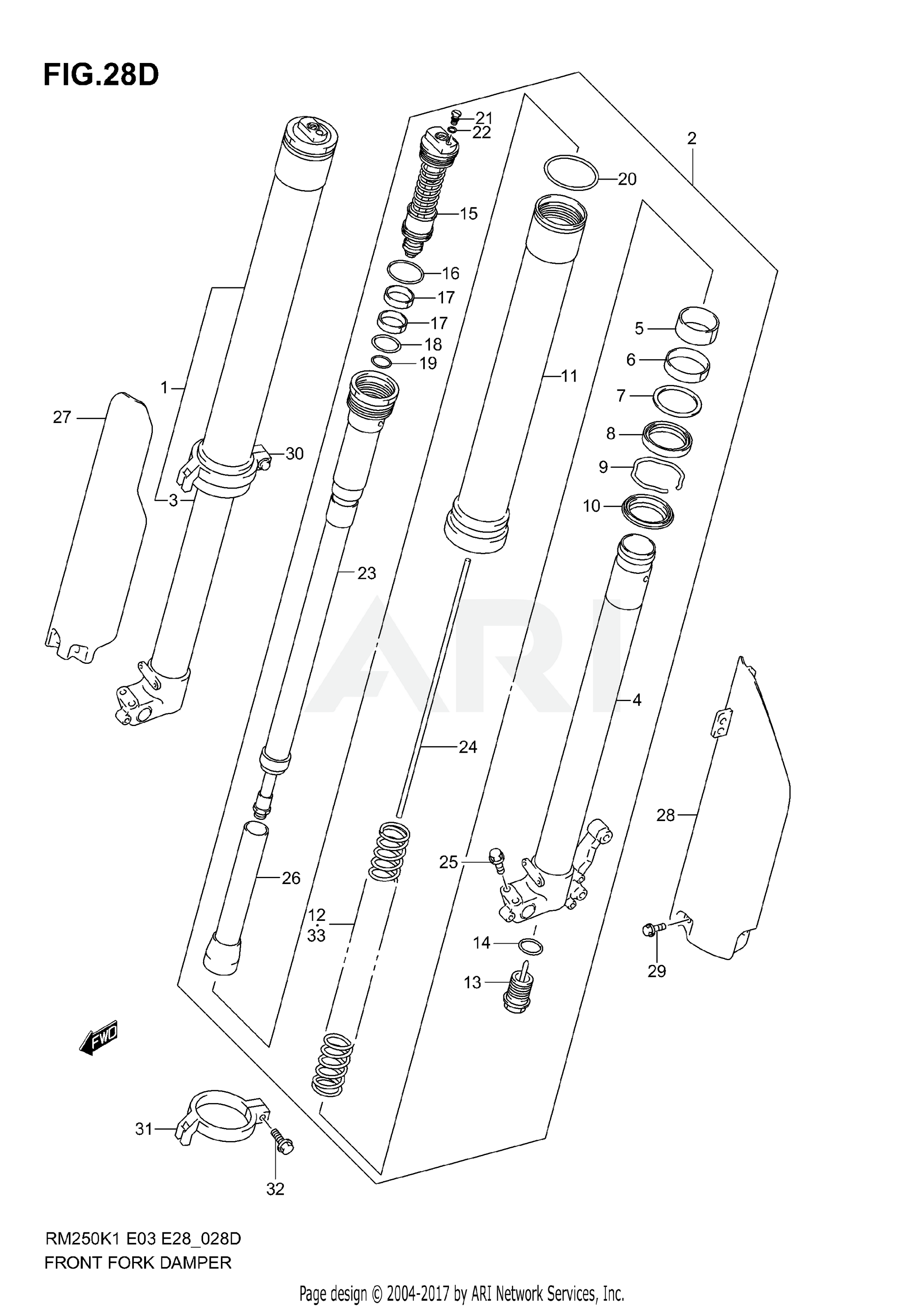 FRONT DAMPER (MODEL K5)