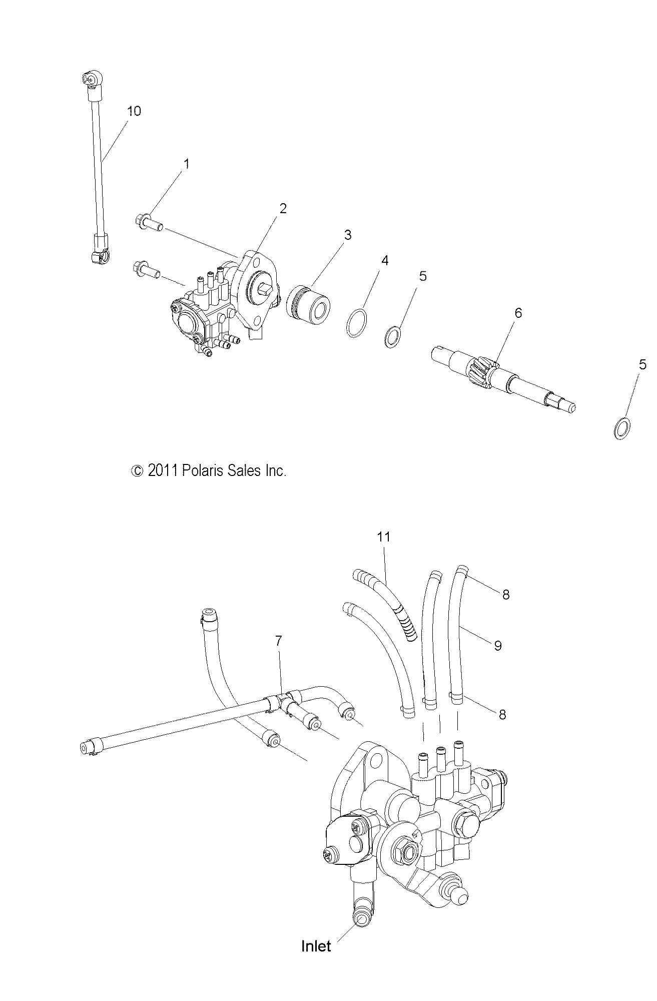 ENGINE, OIL PUMP and LINES - S13BA6GSL (49SNOWOILPUMP12PR)