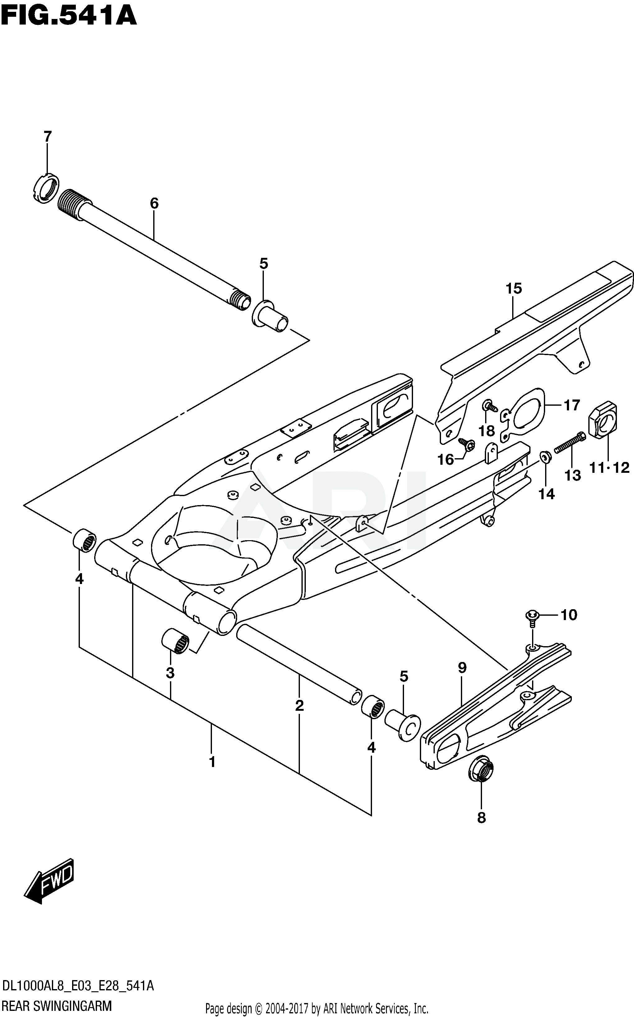 REAR SWINGINGARM