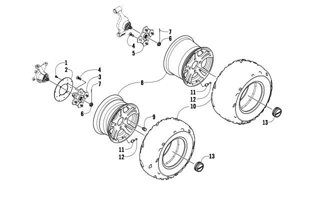 WHEEL AND TIRE ASSEMBLY