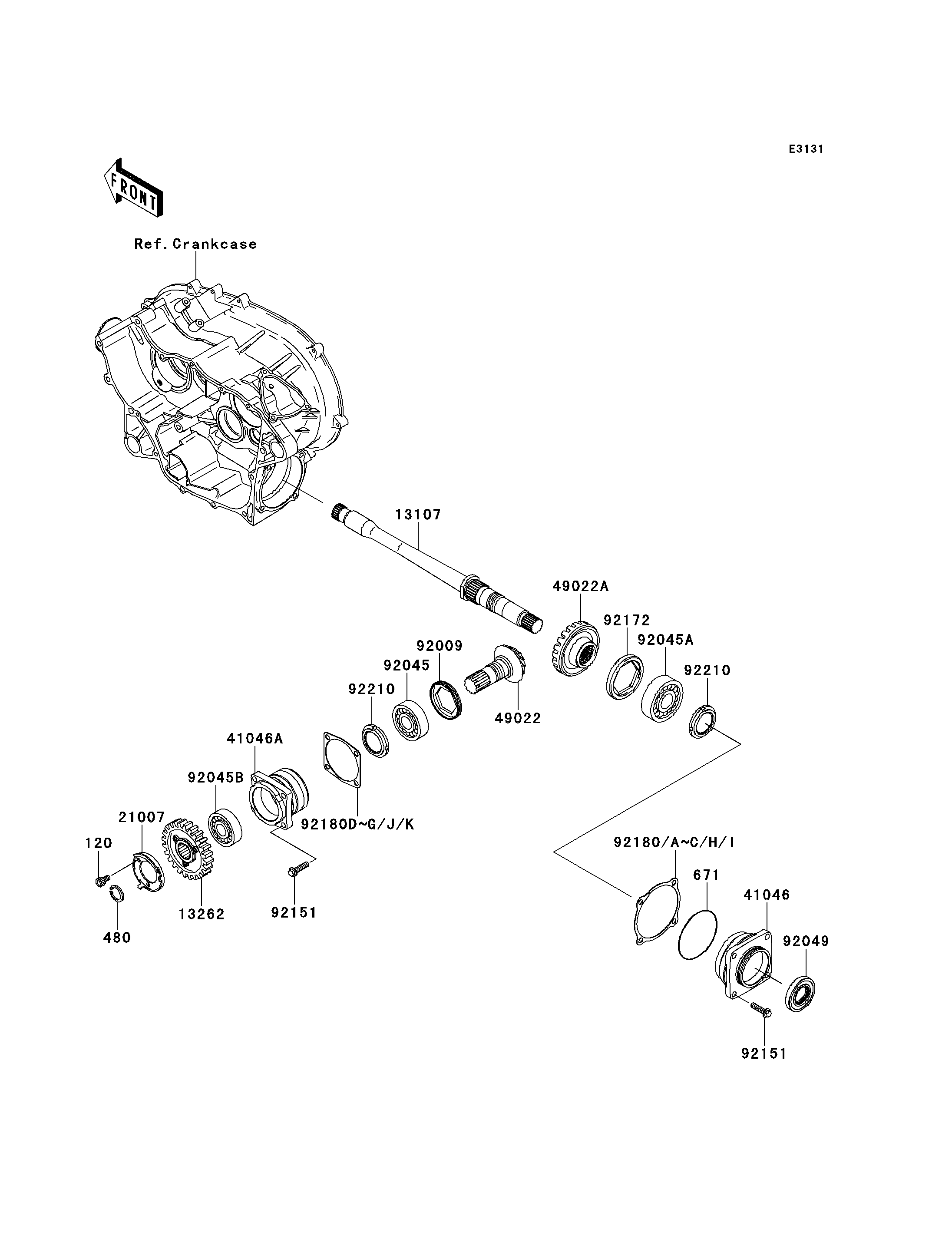 Front Bevel Gear