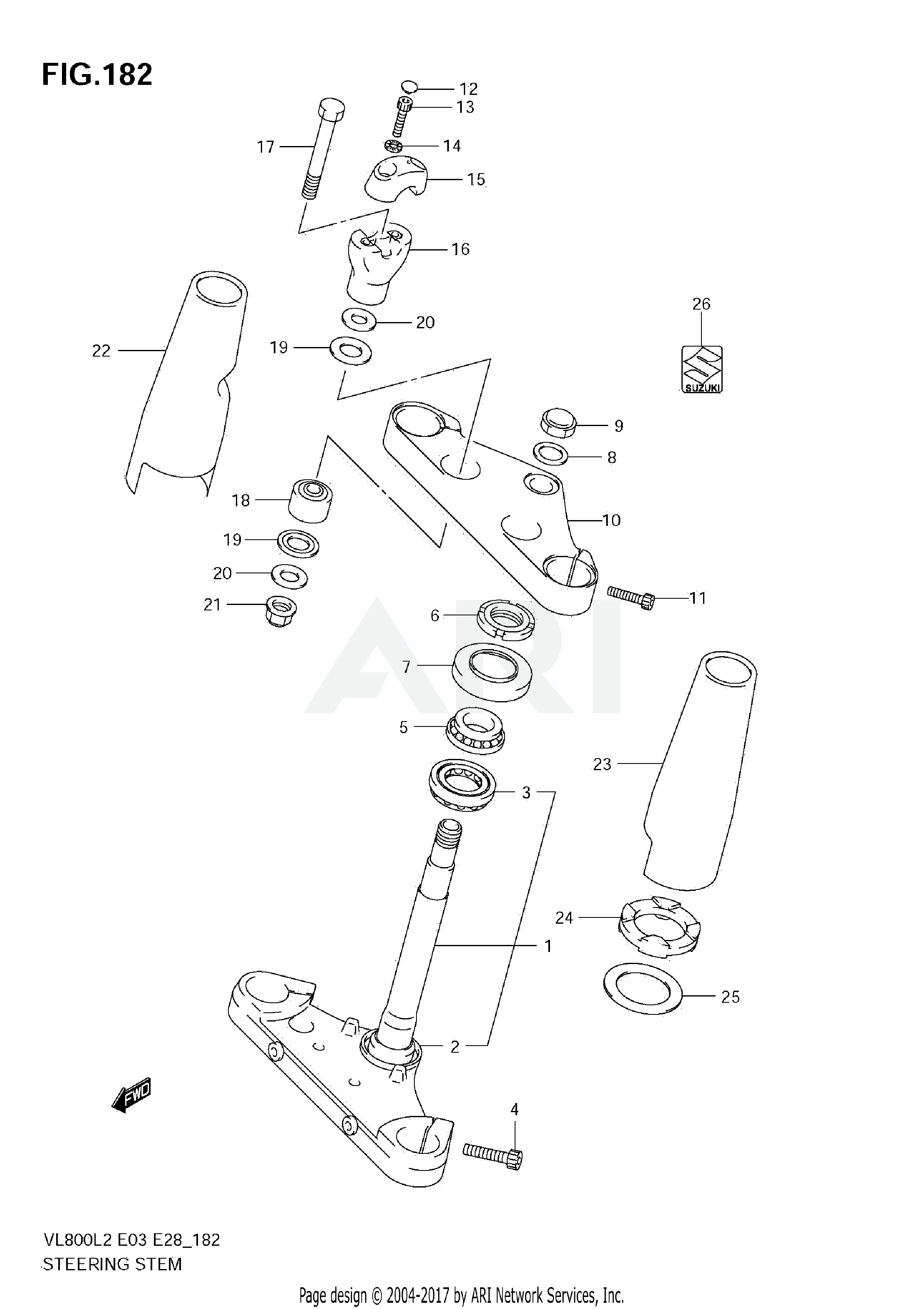 STEERING STEM (VL800  E03)