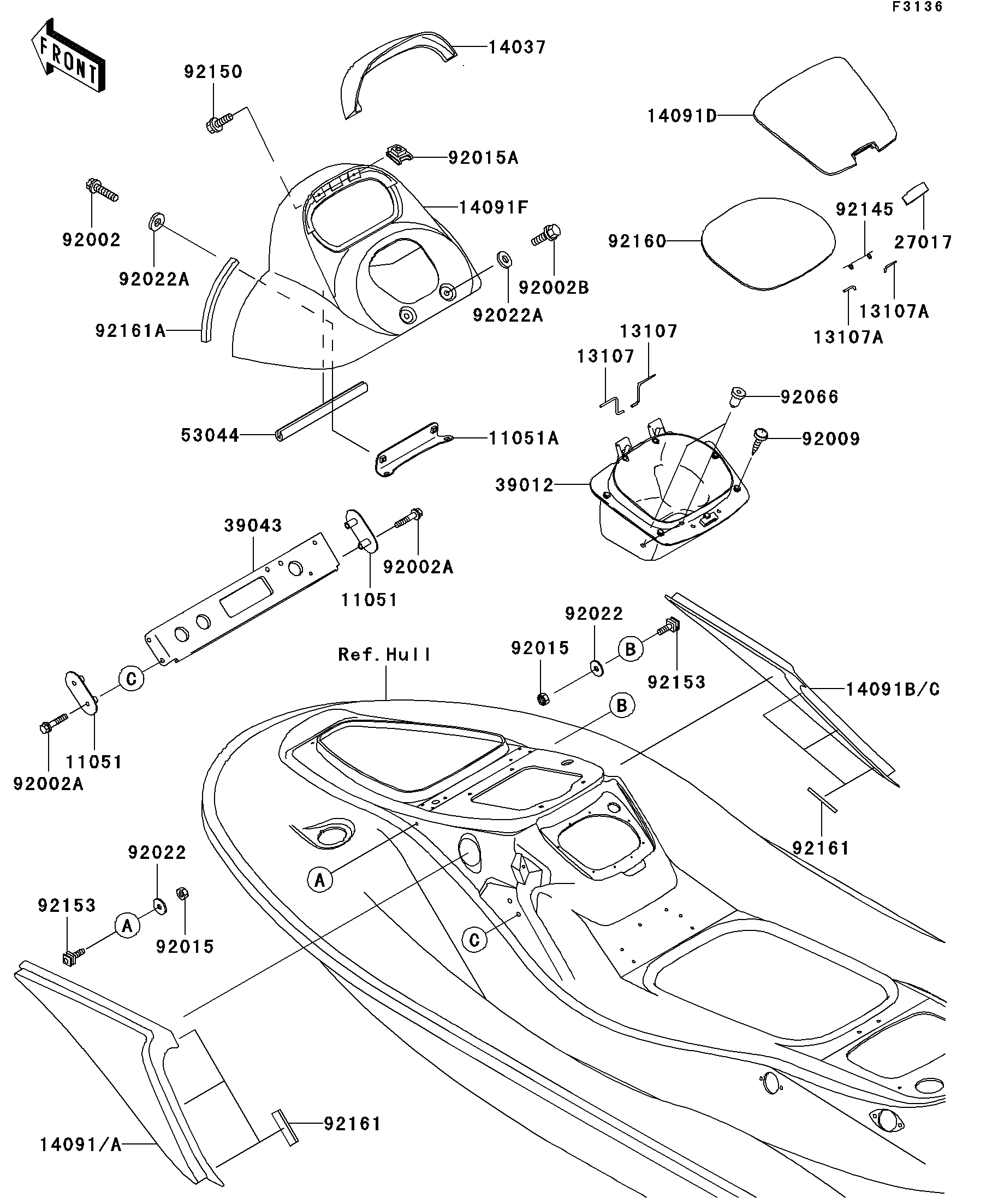 Hull Middle Fittings