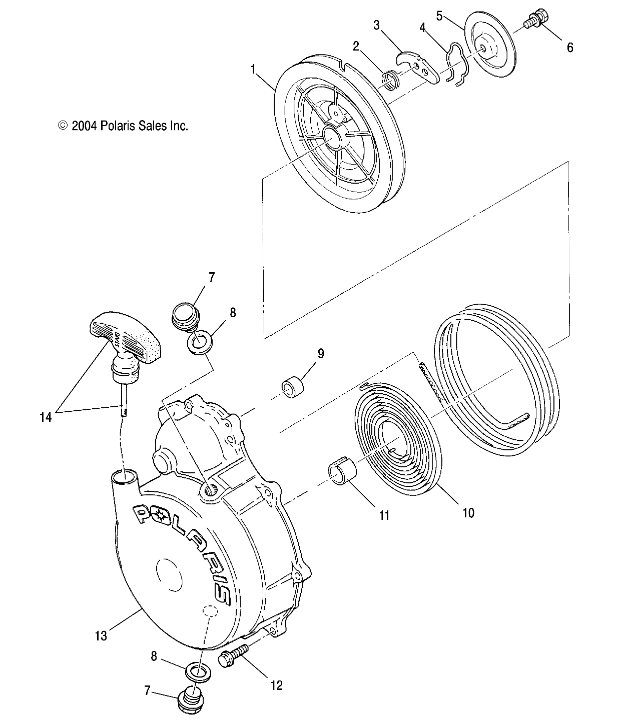 RECOIL STARTER - A05CD32AA/AB/AC (4995019501D10)