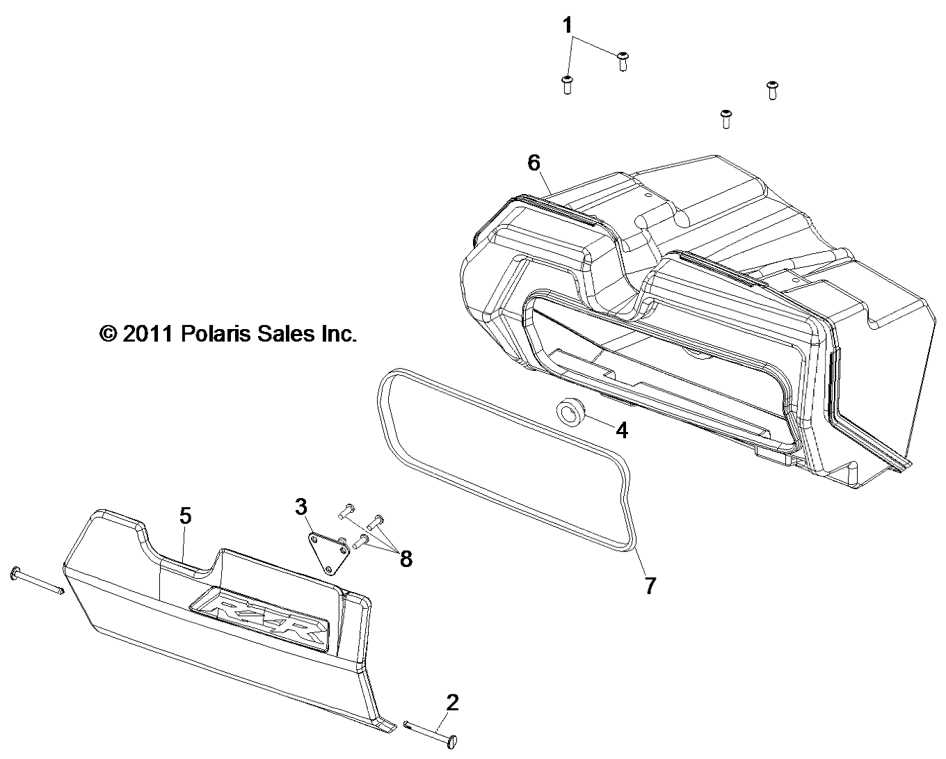 BODY, GLOVEBOX - Z19VHE57BM (49RGRGLOVEBOX12RZR)