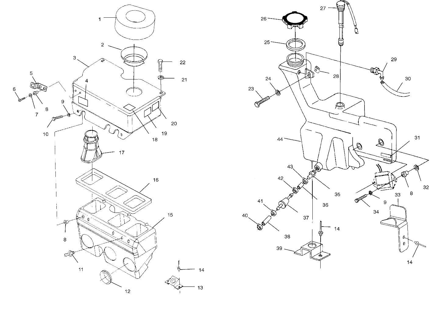 OIL TANK / AIR BOX - S00SB8AS (4954015401c007)