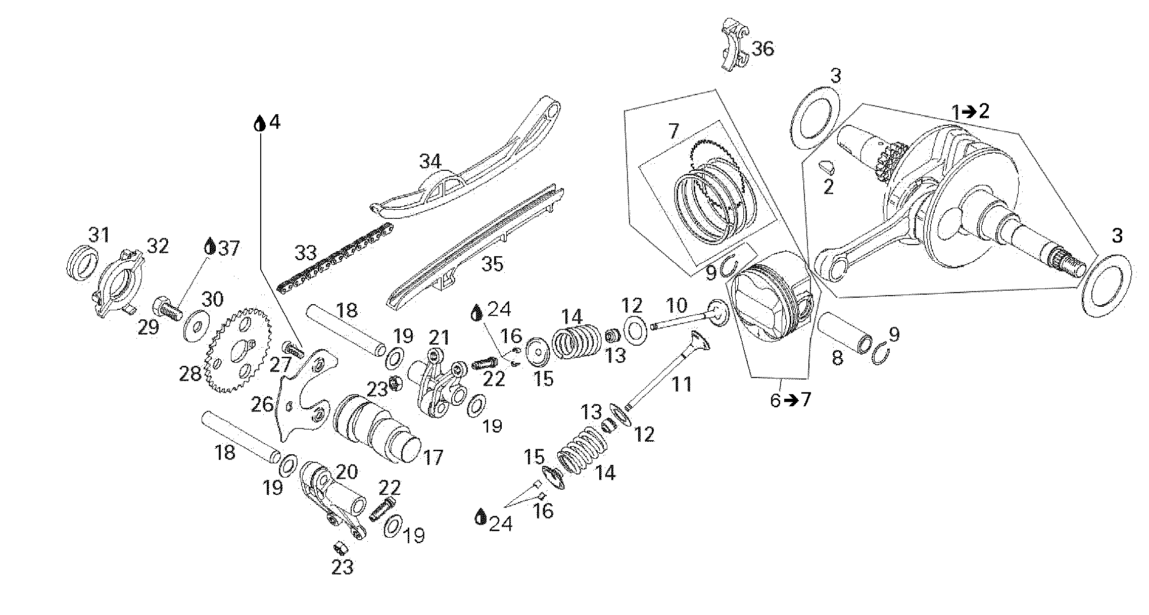 Crankshaft And Pistons