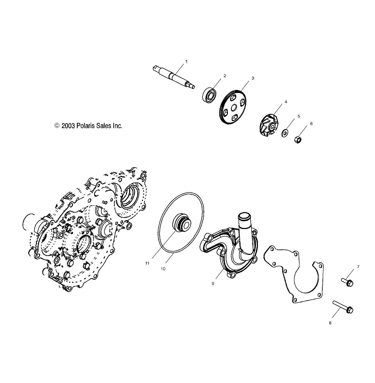 WATER PUMP - A03CH59AA/AF/AG (4986128612D11)