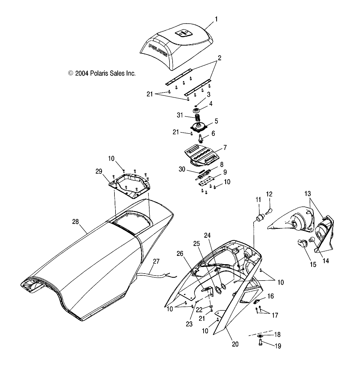 SEAT, ADJUSTABLE - S05ND4BS (4992649264A05)