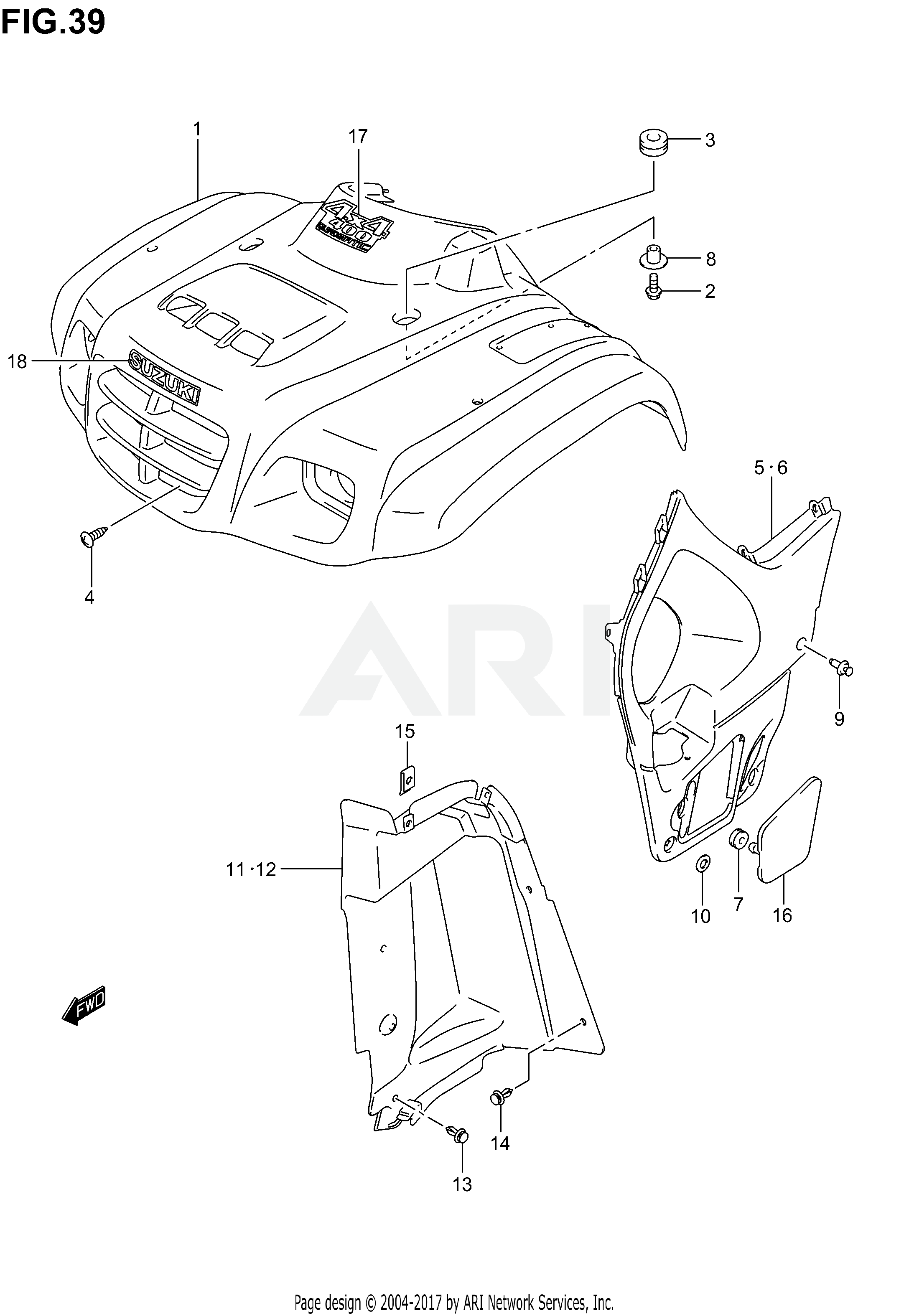 FRONT FENDER (MODEL K3)