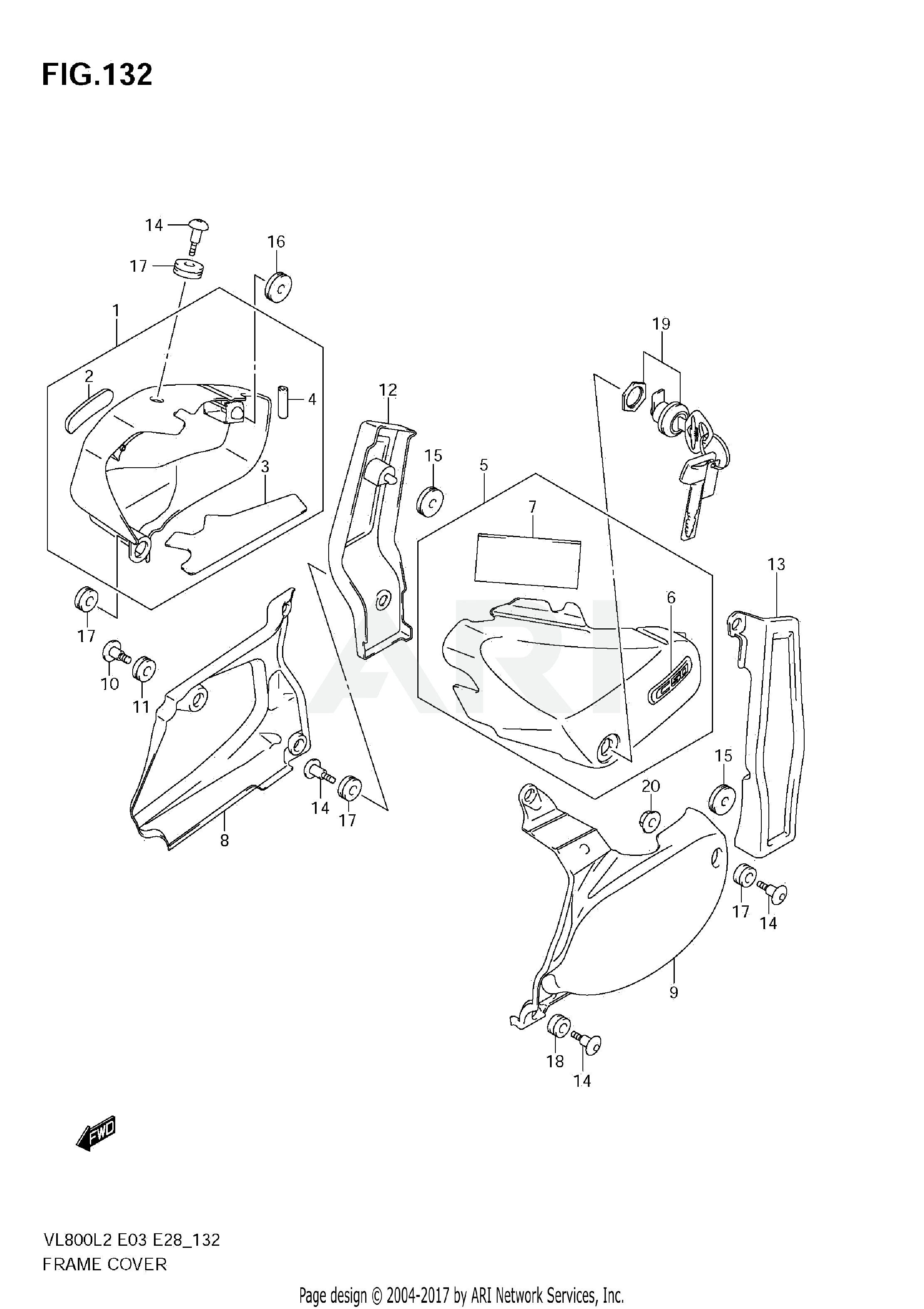 FRAME COVER (VL800  E03)