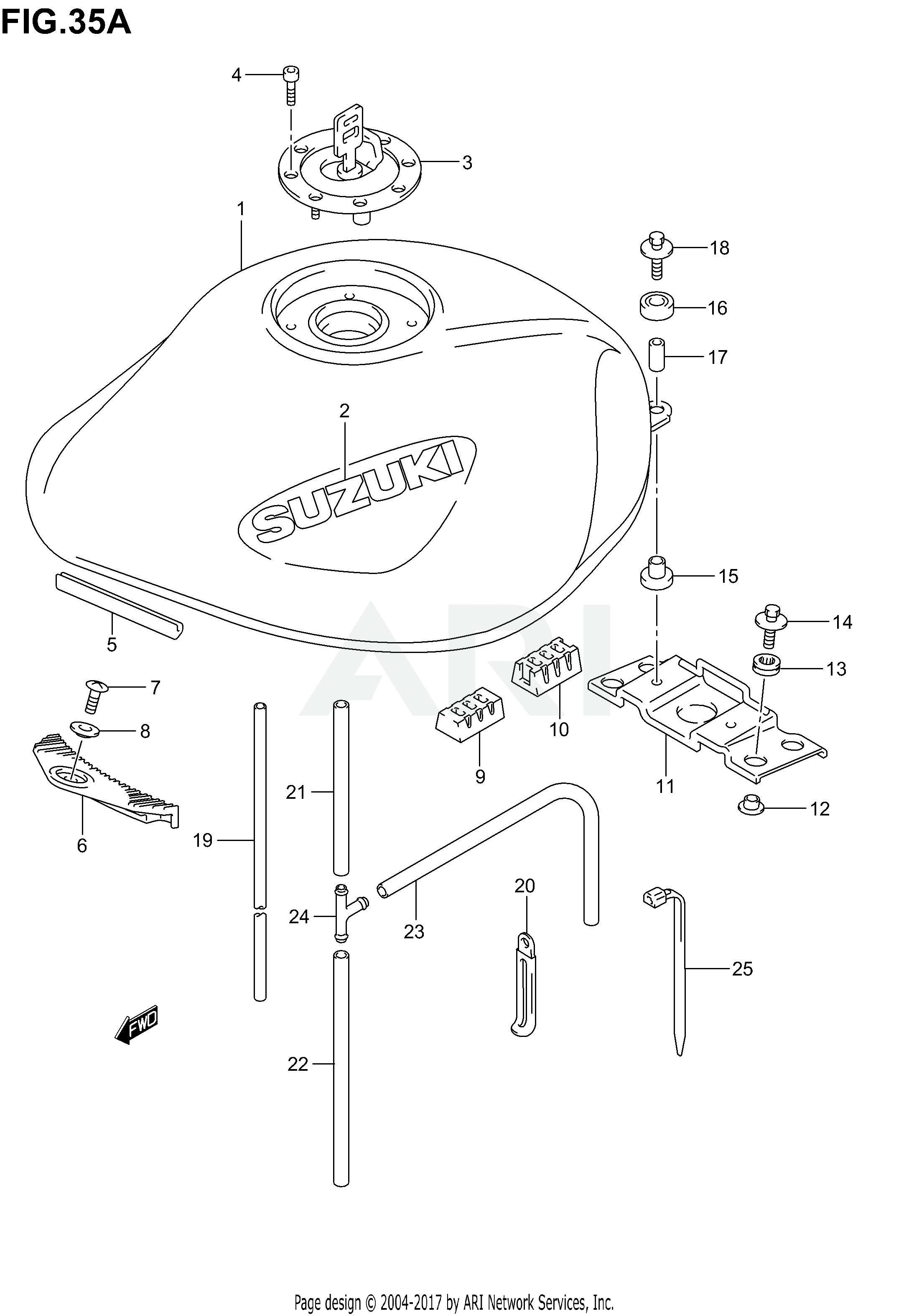 FUEL TANK (MODEL K2/K3)