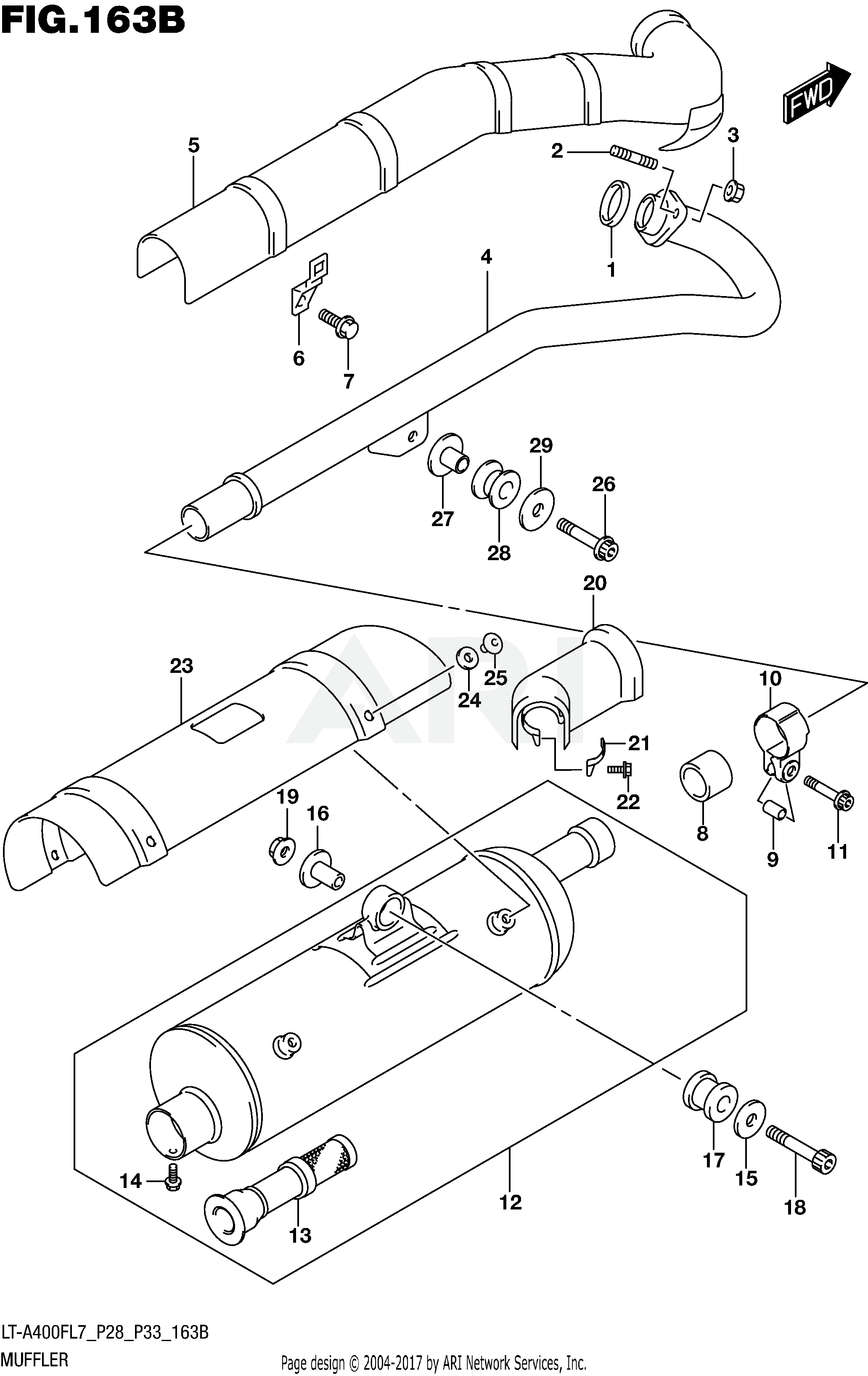 MUFFLER (LT-A400FL7 P33)