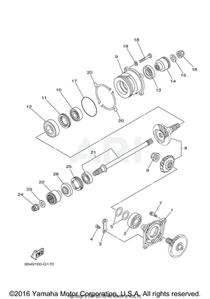 MIDDLE DRIVE GEAR