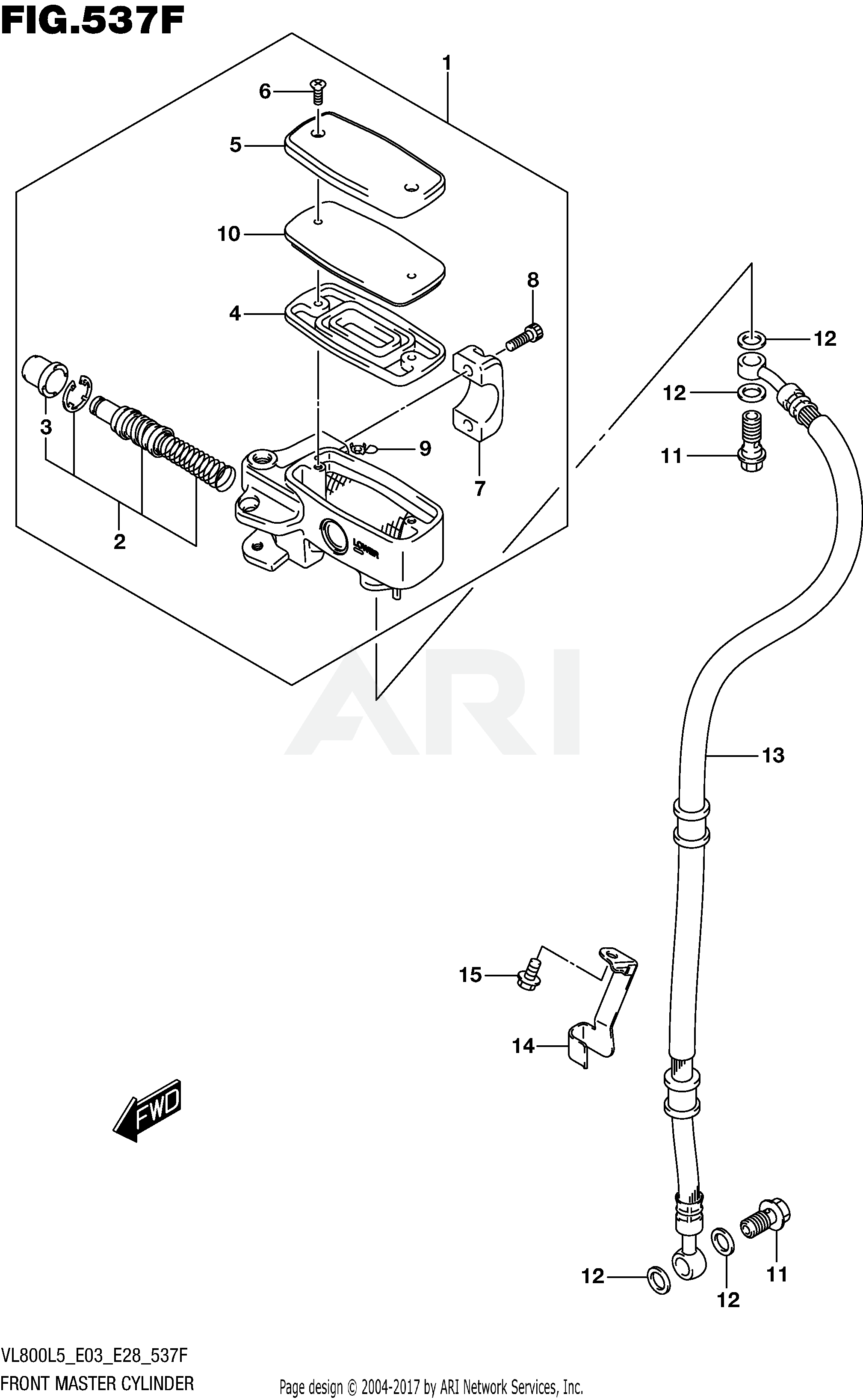 FRONT MASTER CYLINDER (VL800BL5 E28)