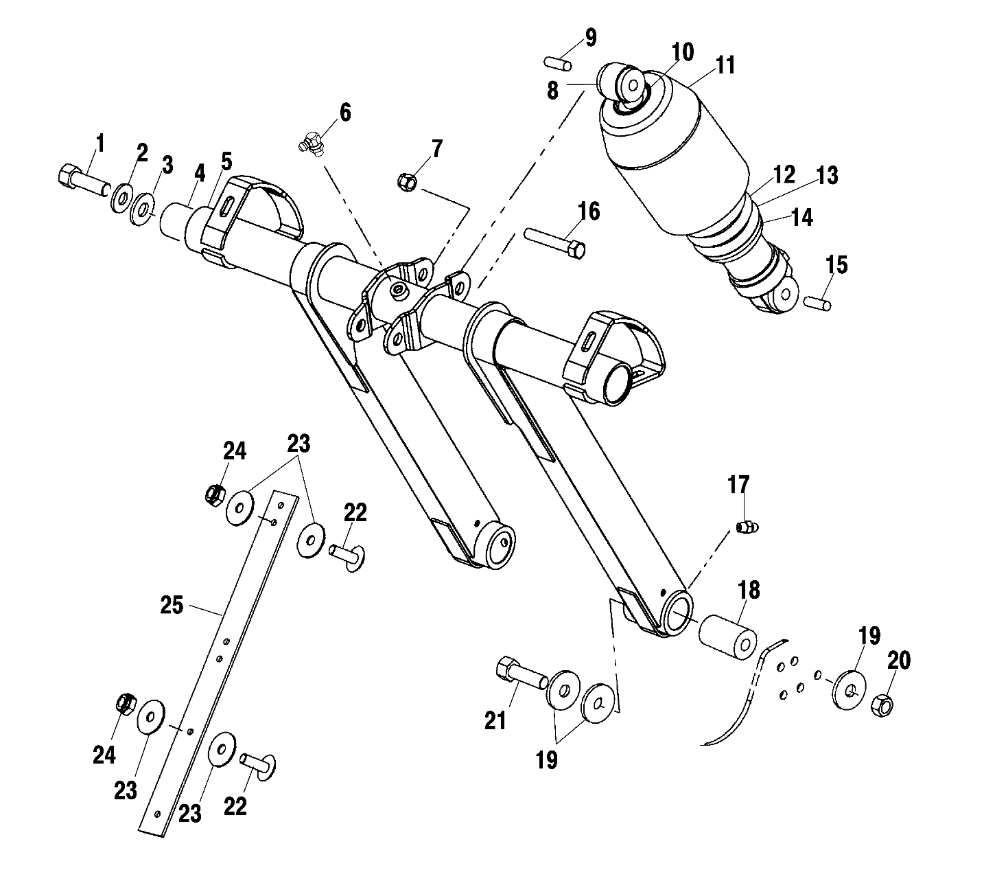 FRONT TORQUE ARM - S01NB5BS (4961206120B008)