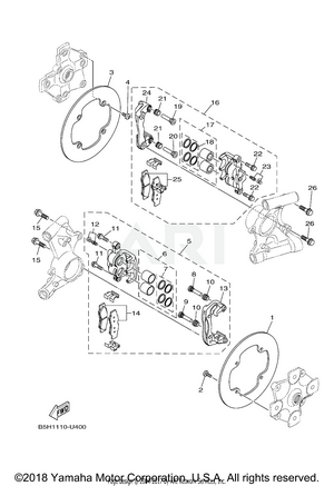 REAR BRAKE CALIPER