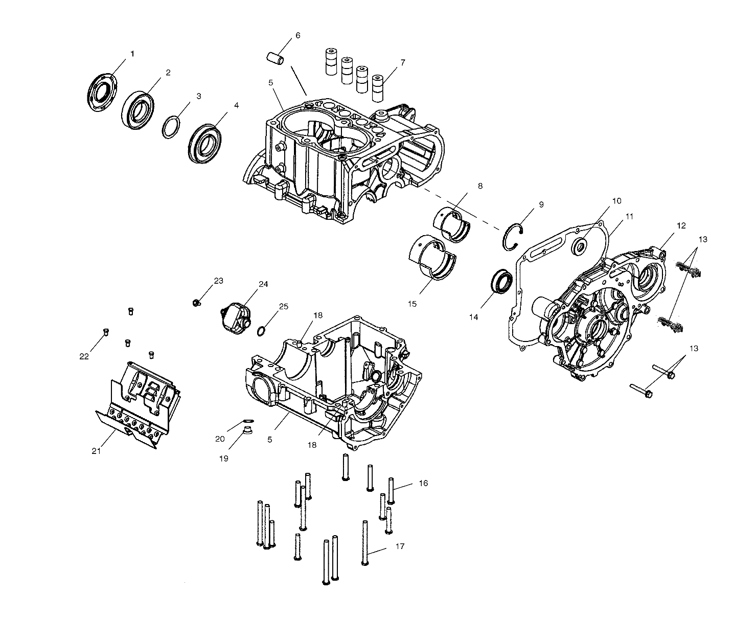 CRANKCASE - S02NT7DS (4970727072C07)