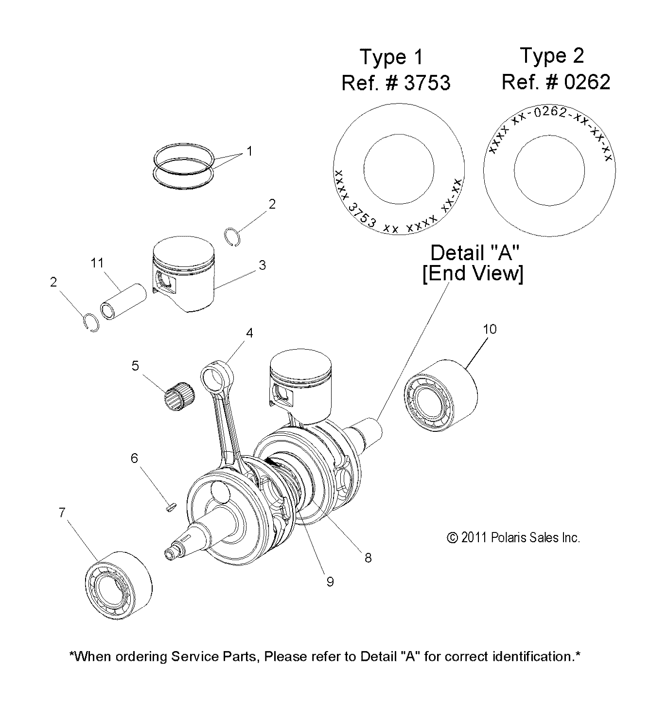 ENGINE, PISTON and CRANKSHAFT - S12BR8GSA/GSL (49SNOWPISTONCRANKSHAFT12800)