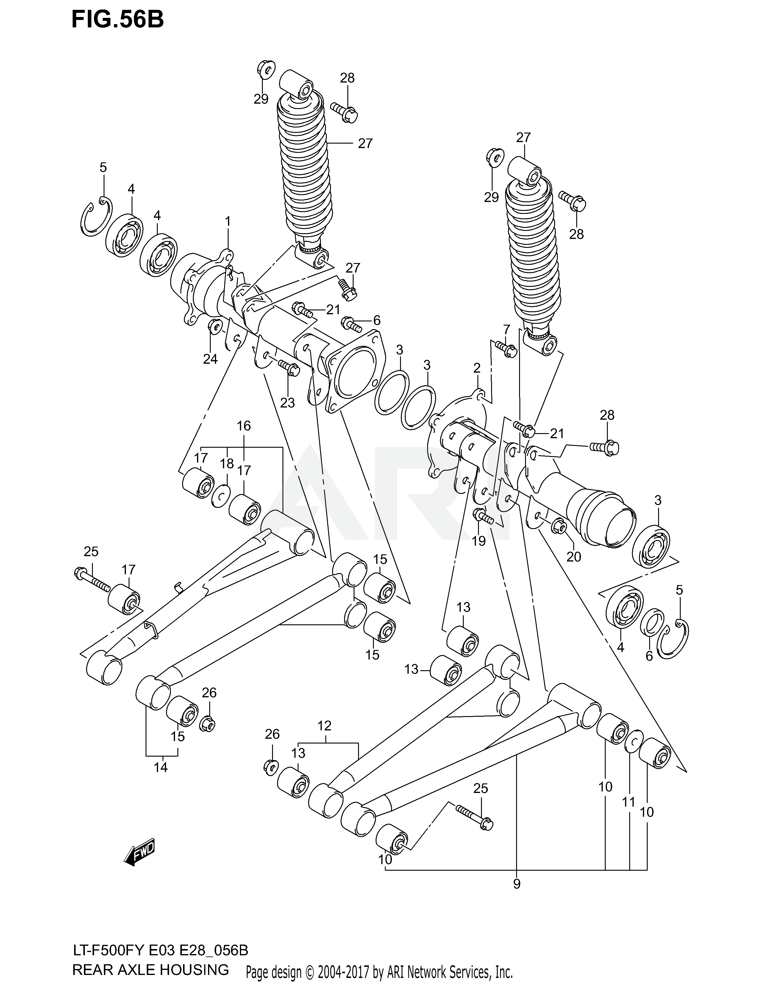 REAR AXLE HOUSING (MODEL K1/K2)