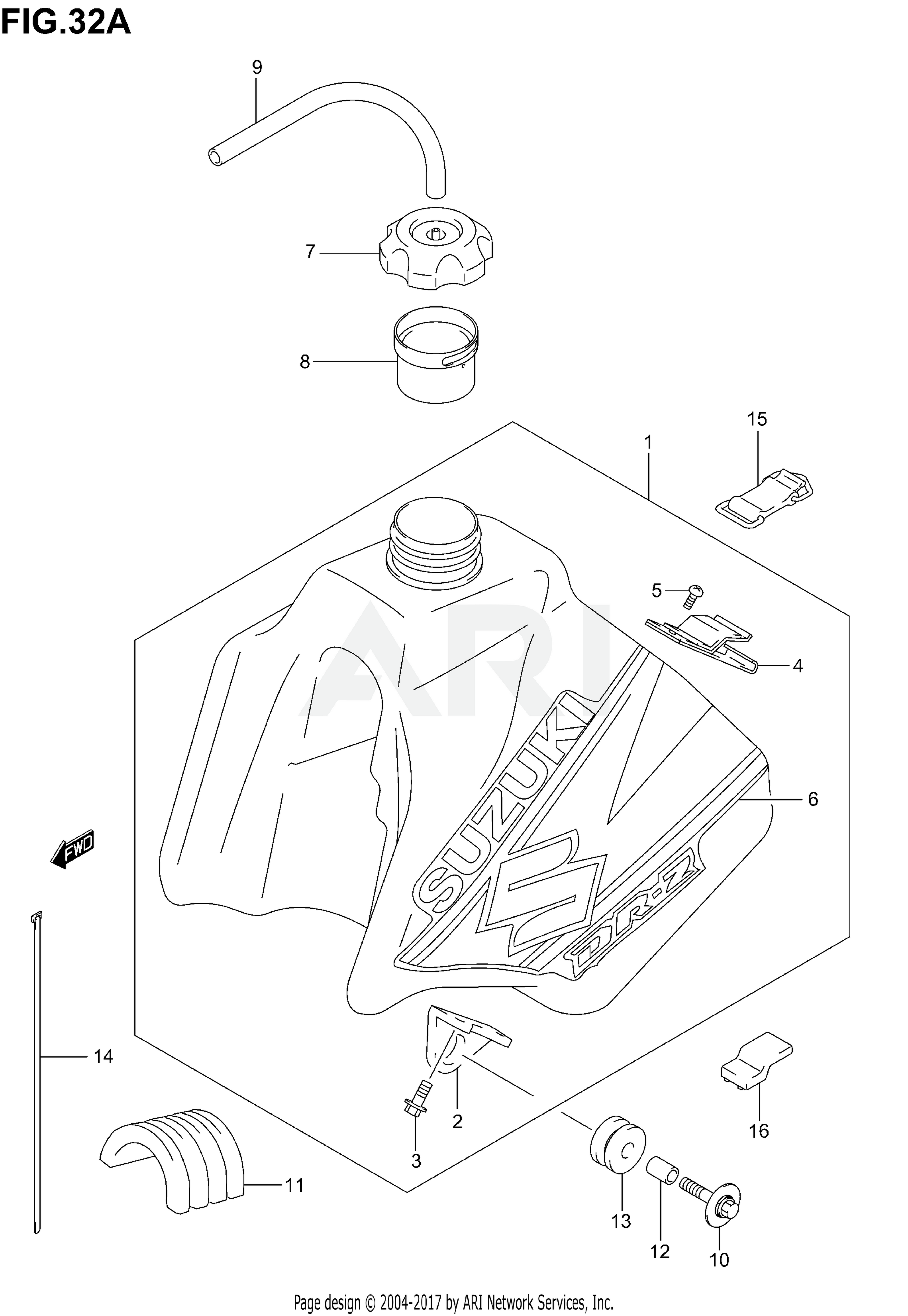 FUEL TANK (MODEL K2)