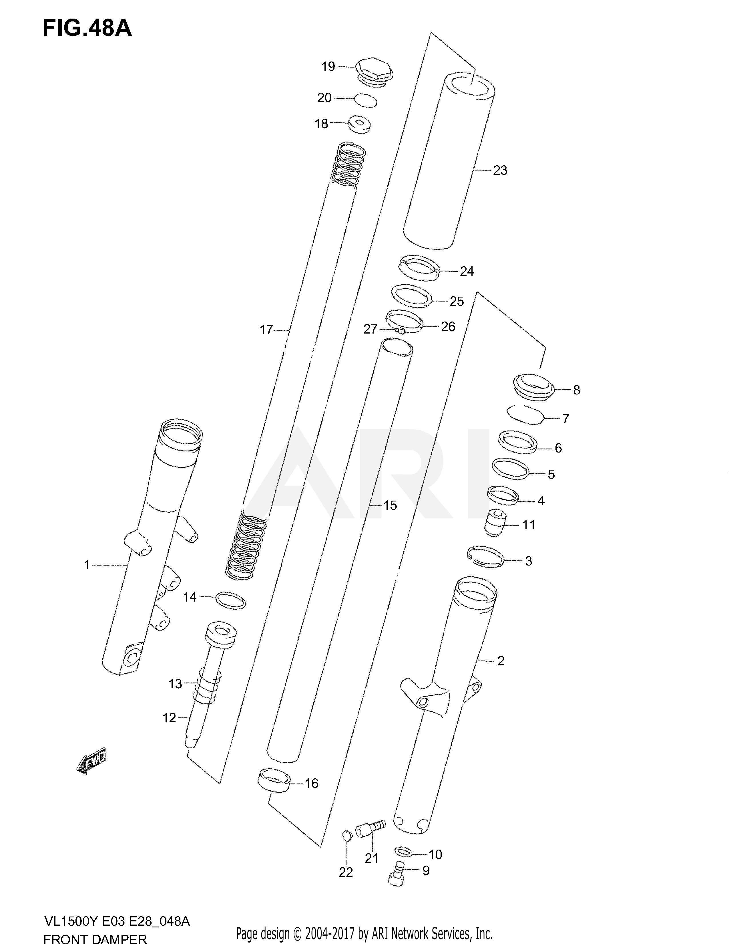 FRONT DAMPER (MODEL K1)