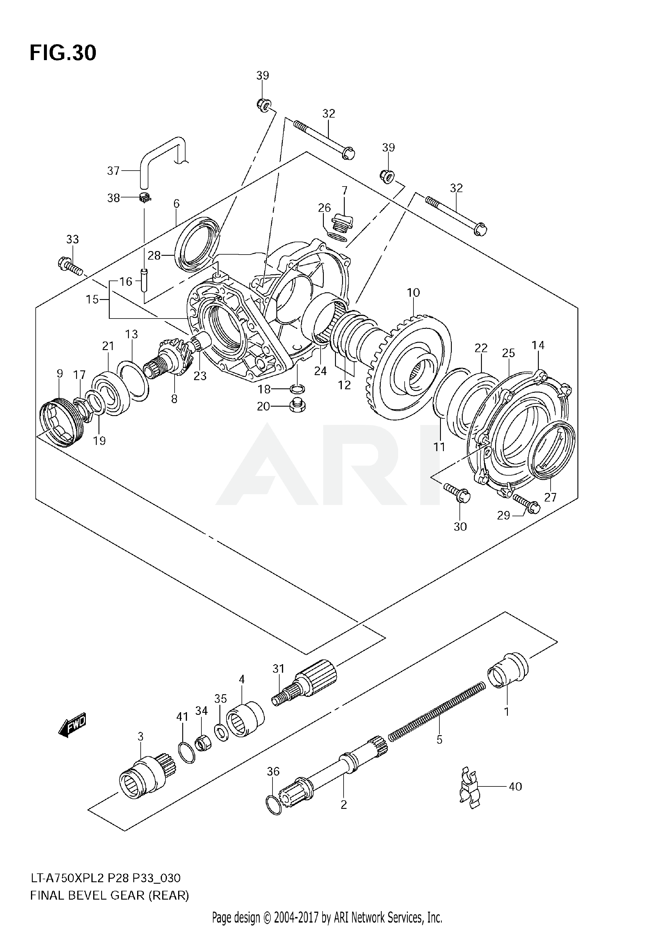 FINAL BEVEL GEAR (REAR)