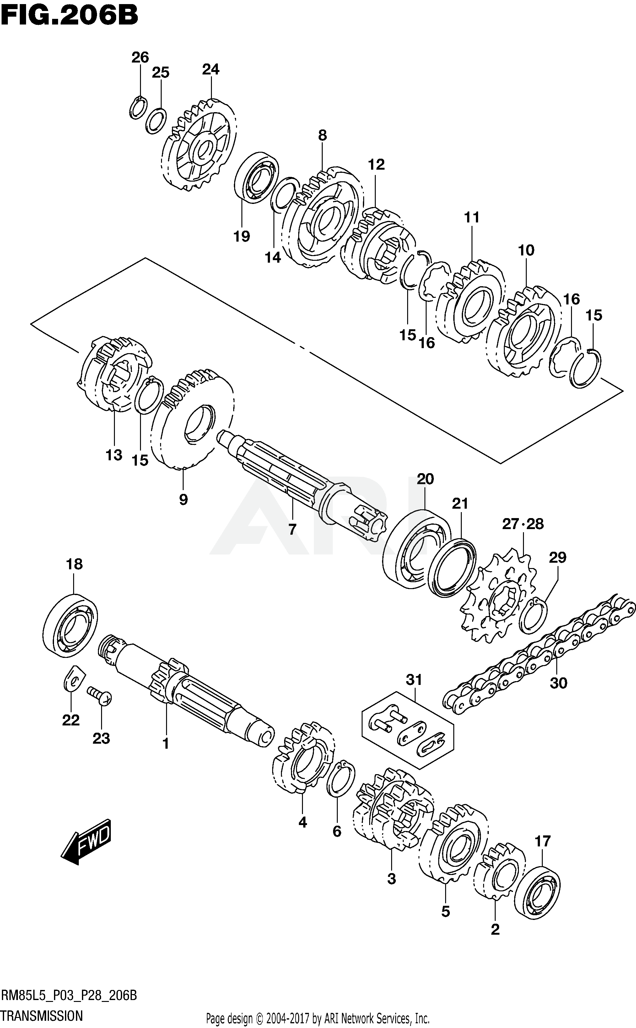 TRANSMISSION (RM85L5 P28)