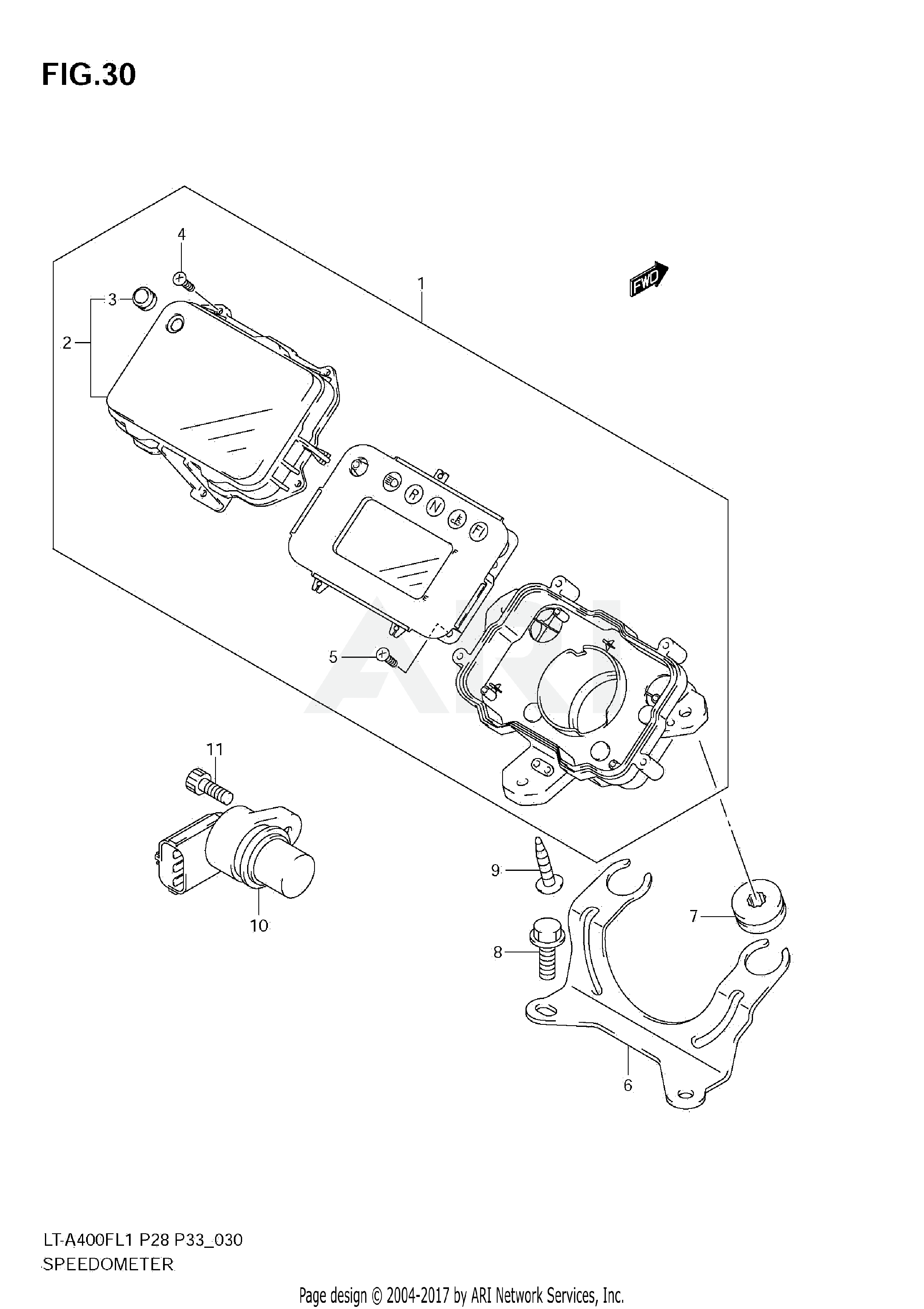 SPEEDOMETER (LT-A400FL1 E28)