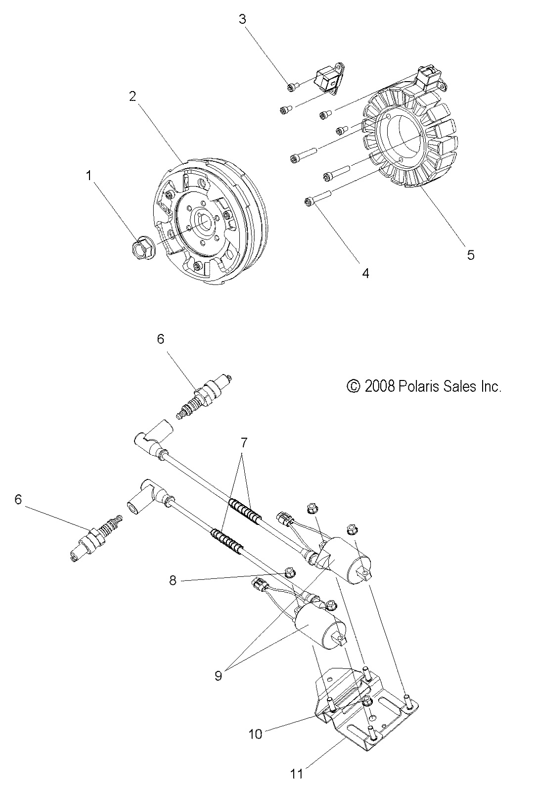 ELECTRICAL, IGNITION SYSTEM - S09PM7JS/JSL (49SNOWSTATOR09600TRG)