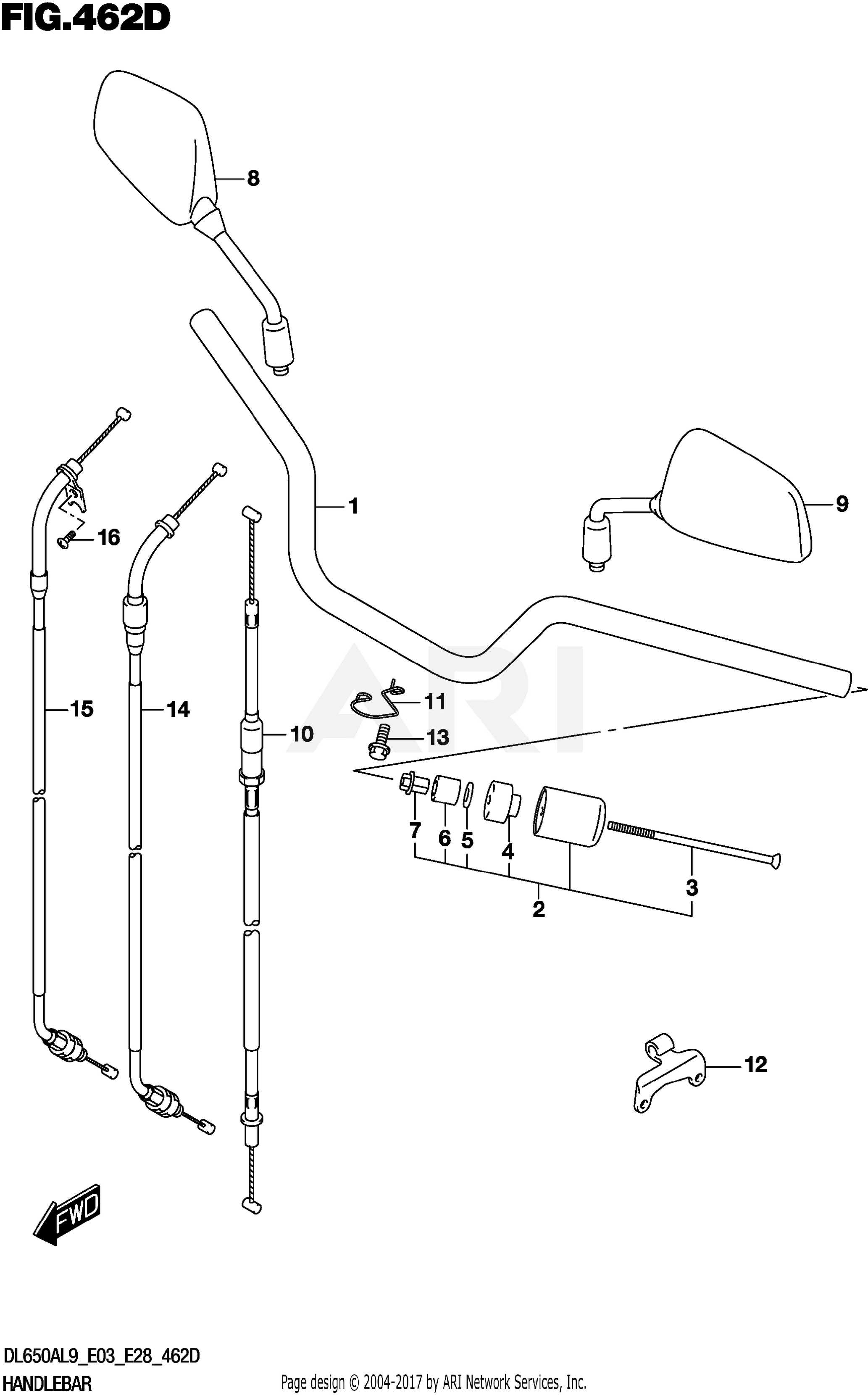 HANDLEBAR (DL650XA)