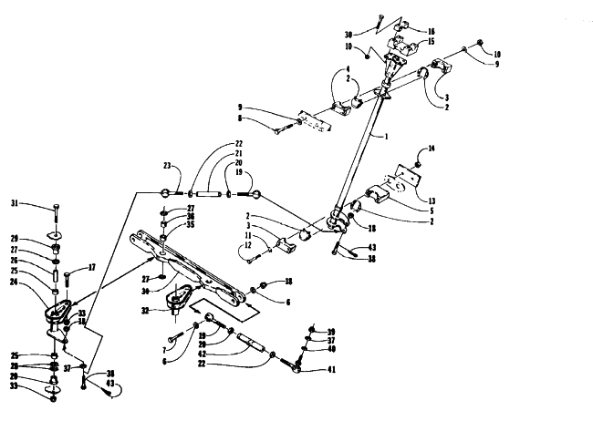 TIE ROD/STEERING POST ASSEMBLY