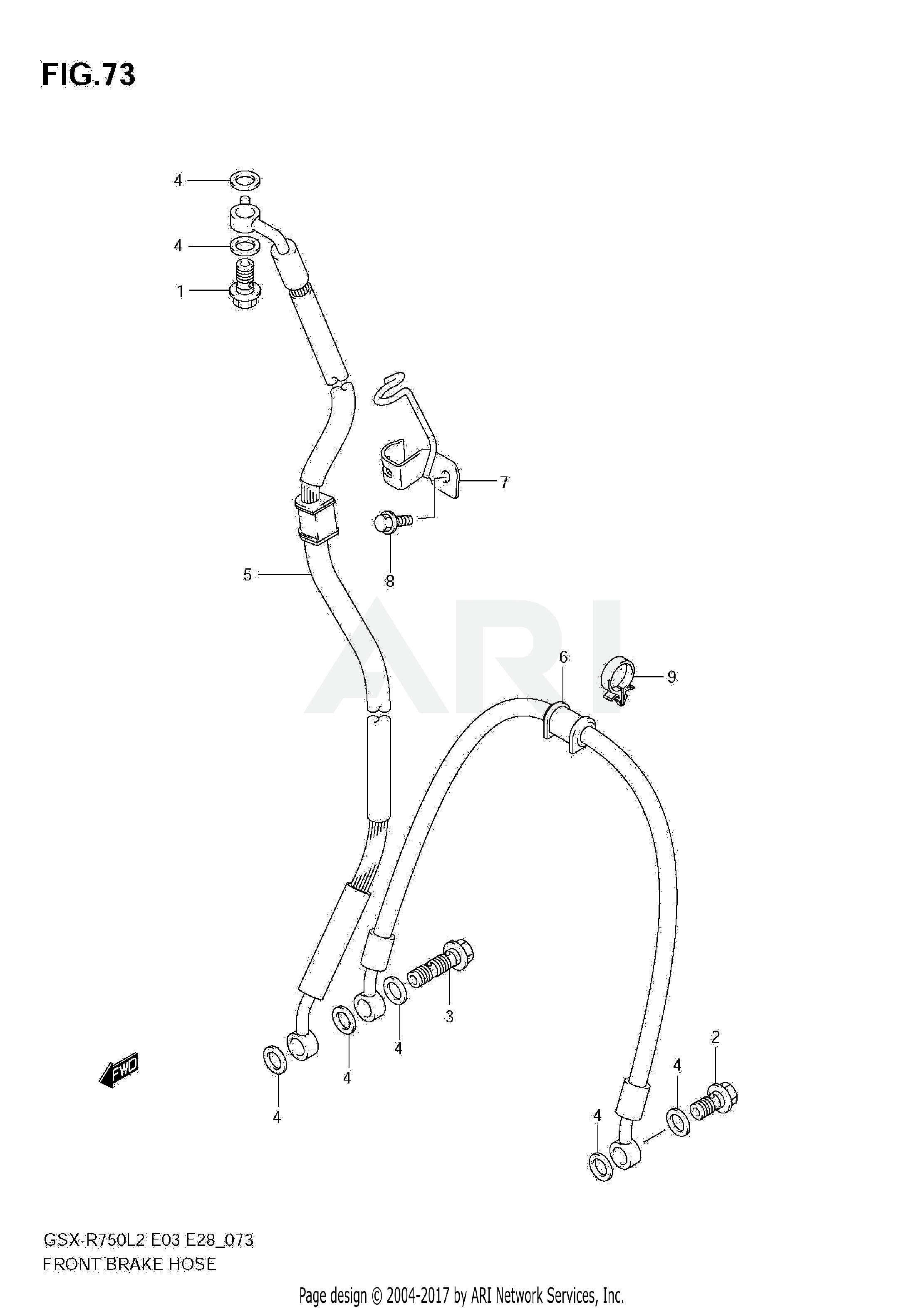 FRONT BRAKE HOSE